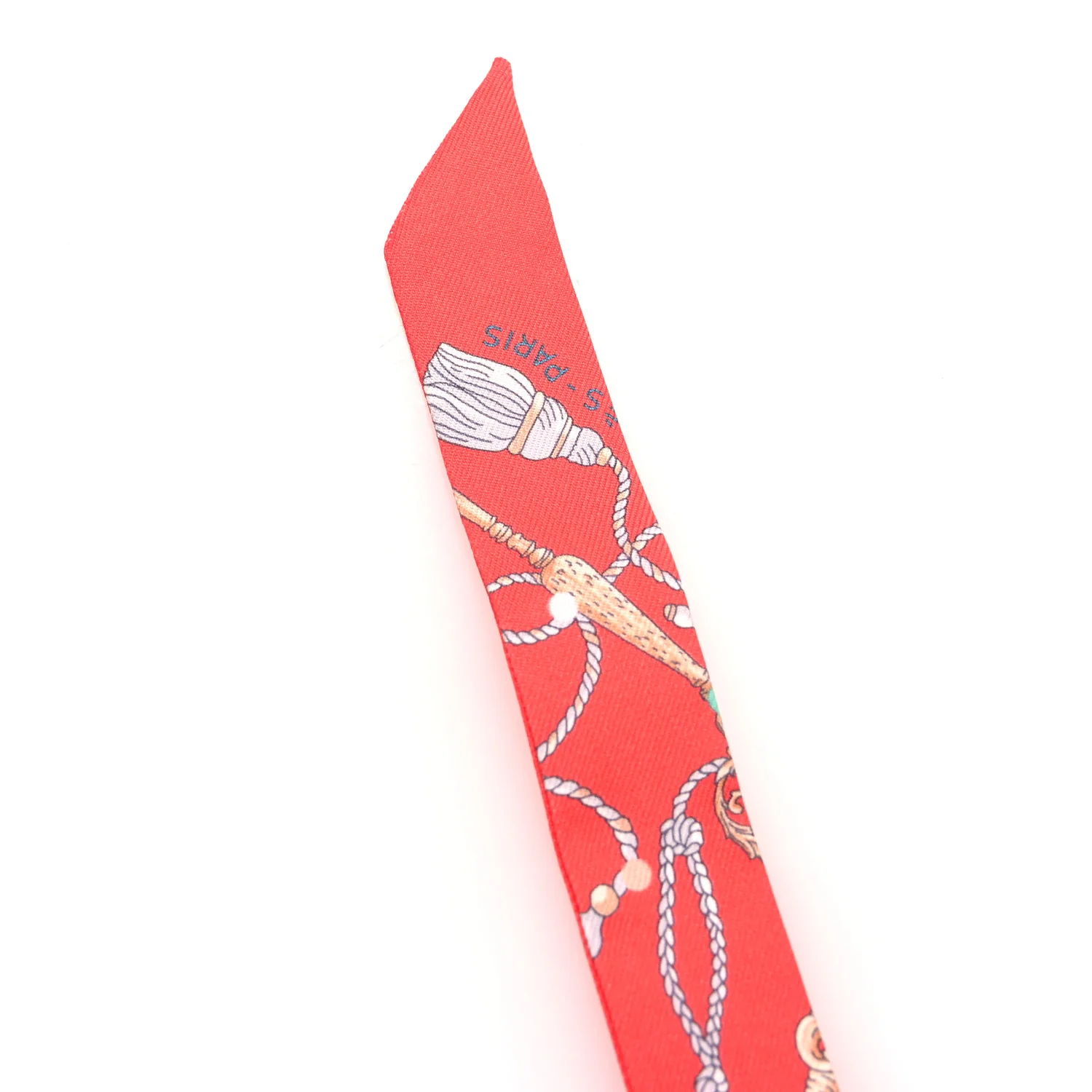 Silk Les Cles A Pois Doll Twilly Grenadine Beige Multicolor - Image 3