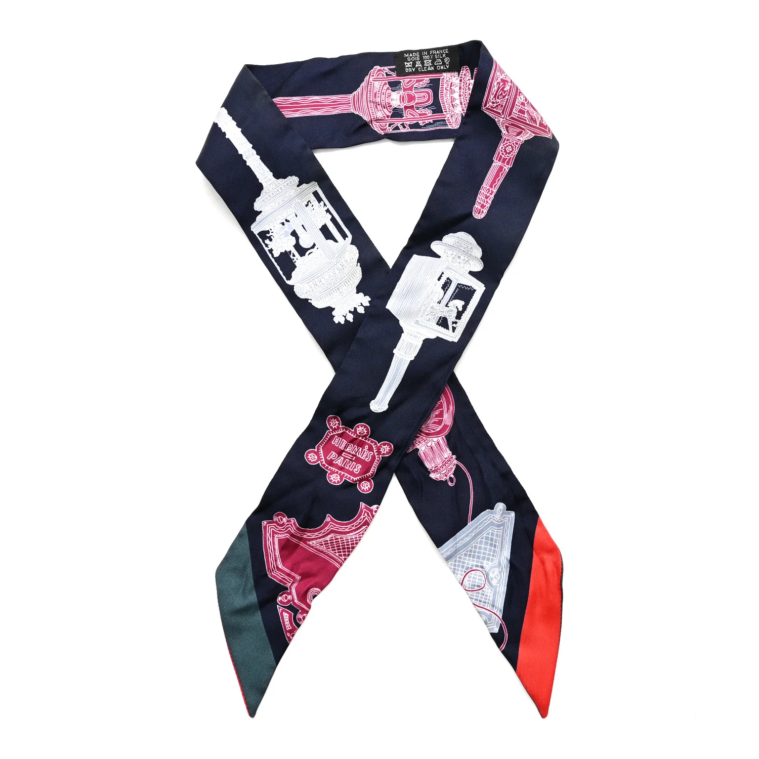 Silk Merveilleuses Lanternes Twilly Caban Framboise Vert