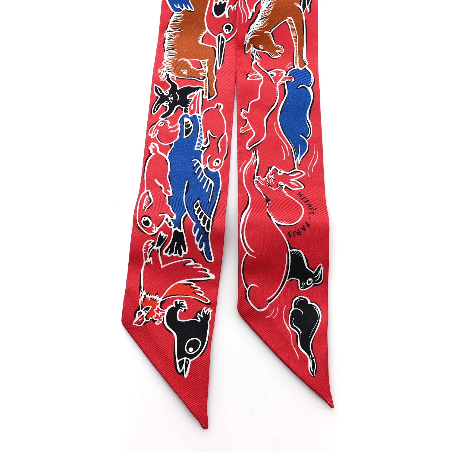 Silk Mille Et Un Lapins Twilly Grenadine Bleu Black - Image 2