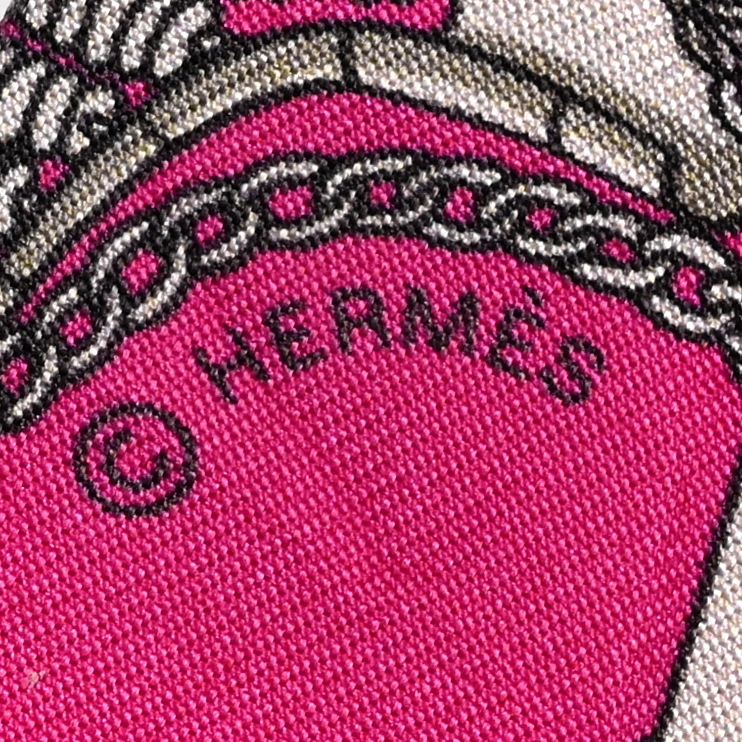 Silk Mors Et Gourmettes Remix Twilly Fuchsia Bleu Corail - Image 4