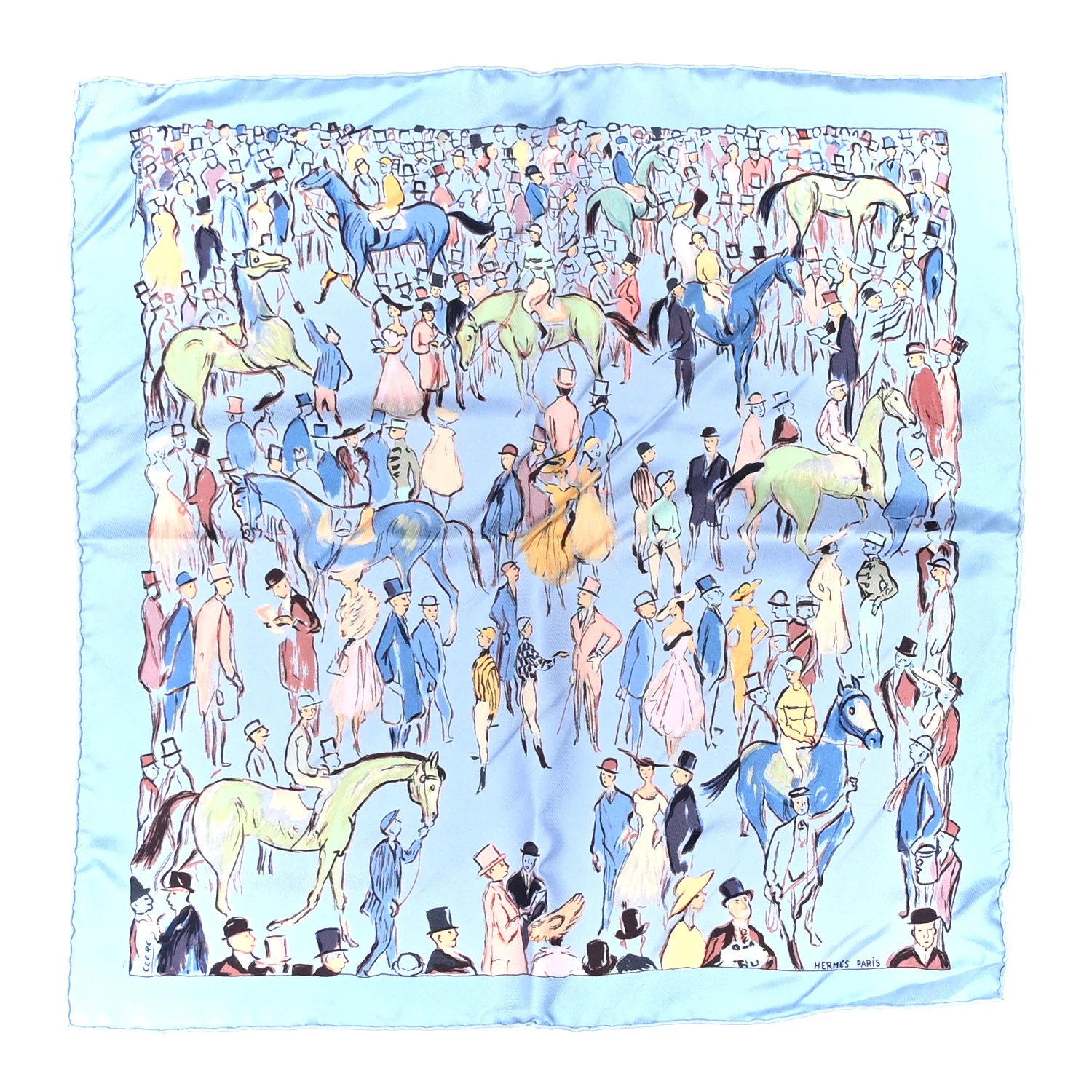 Silk Paddock Scarf Pocket Square