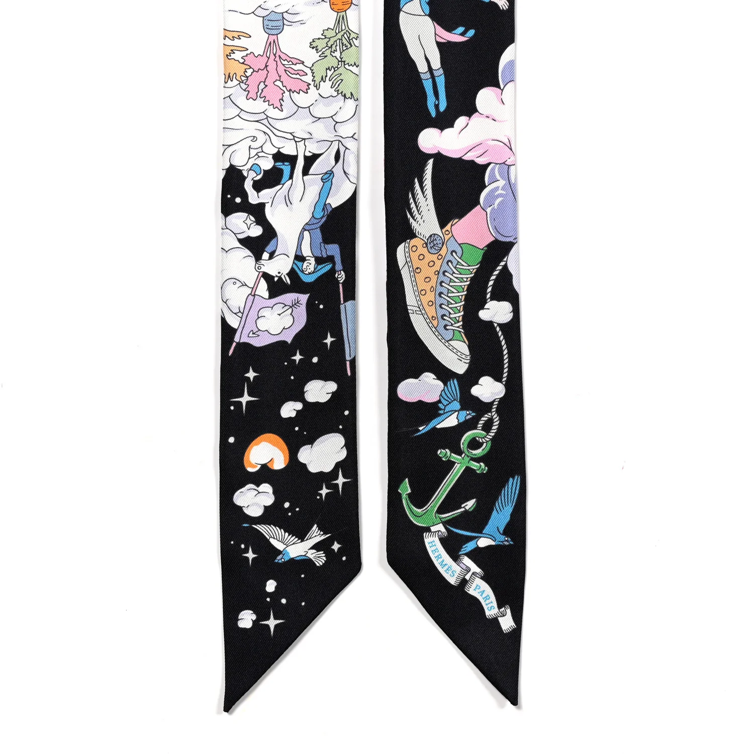 Silk Sur Mon Nuage Twilly Bleu Black Mauve - Image 2