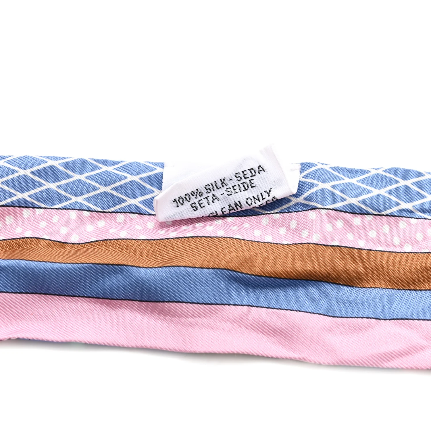 Silk Twilly Grand Theatre Nouveau Bleu Lavande Rose Vert - Image 4