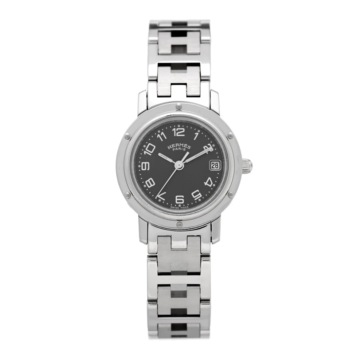Stainless Steel 24mm Clipper Quartz Watch Grey