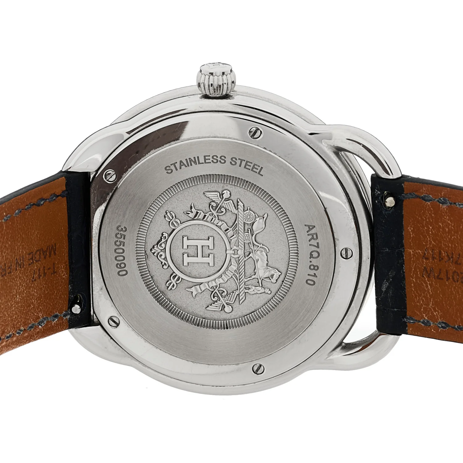 Stainless Steel Alligator 40mm Arceau Quartz Watch Bleu Abysse - Image 4