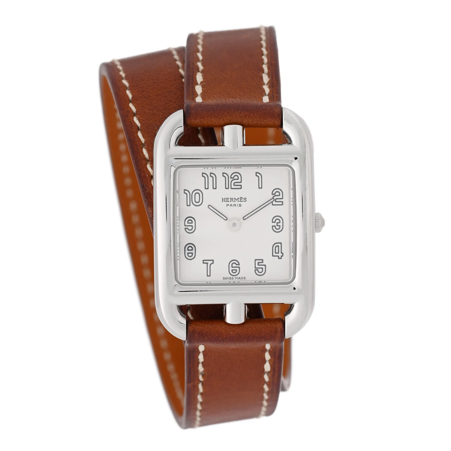 Stainless Steel Barenia 23mm Cape Cod Double Tour Quartz Watch Fauve