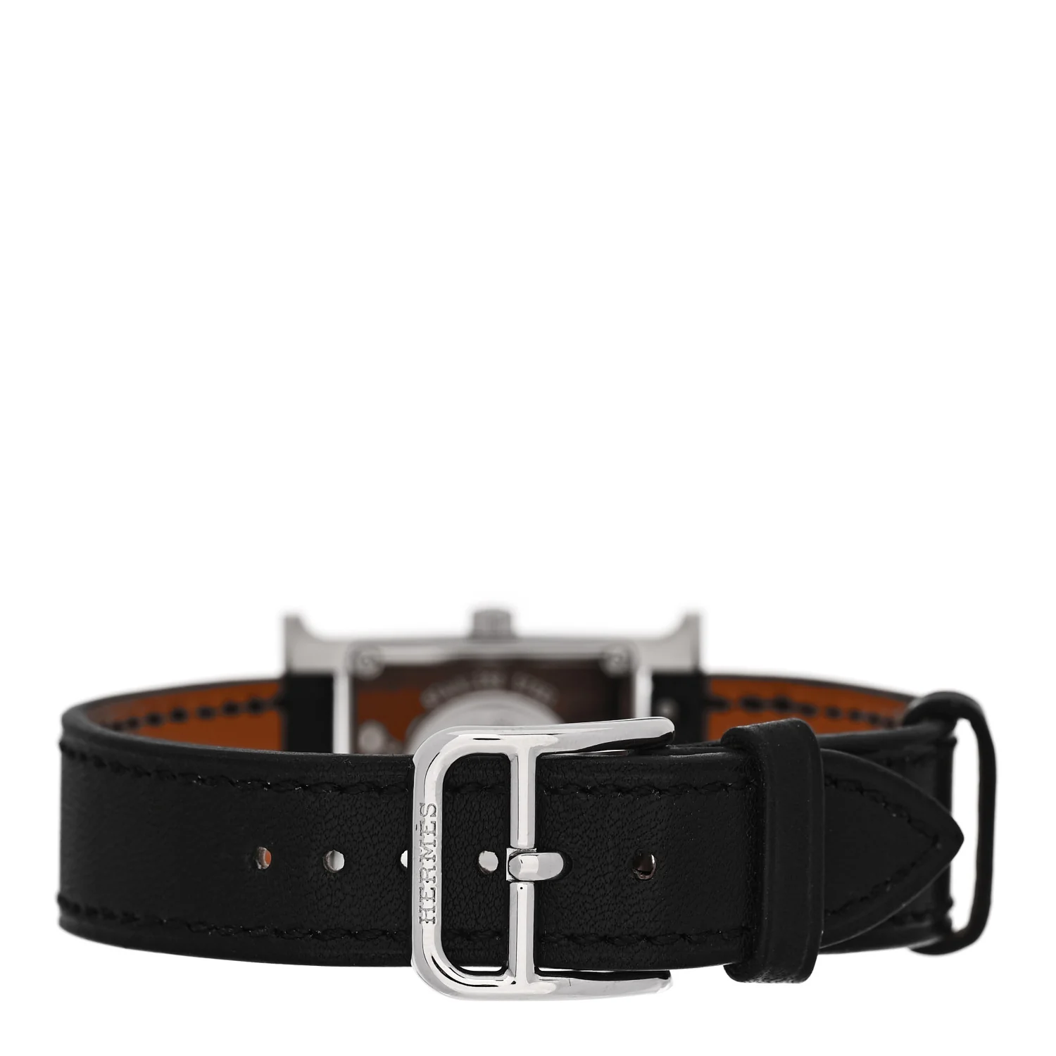 Stainless Steel Barenia Lacquer 21mm Heure H Hour Quartz Watch Noir - Image 3
