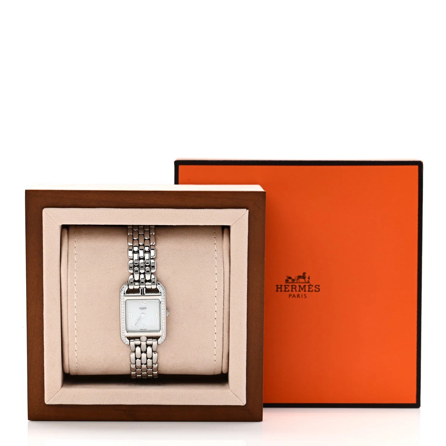Stainless Steel Diamond Bezel 23mm Cape Cod Quartz Watch - Image 5