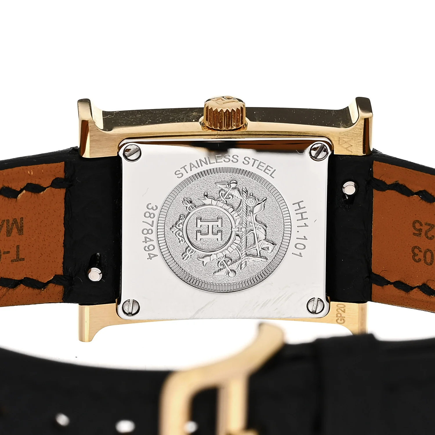 Stainless Steel Epsom 17.2mm Heure H Hour Quartz Watch Noir - Image 4