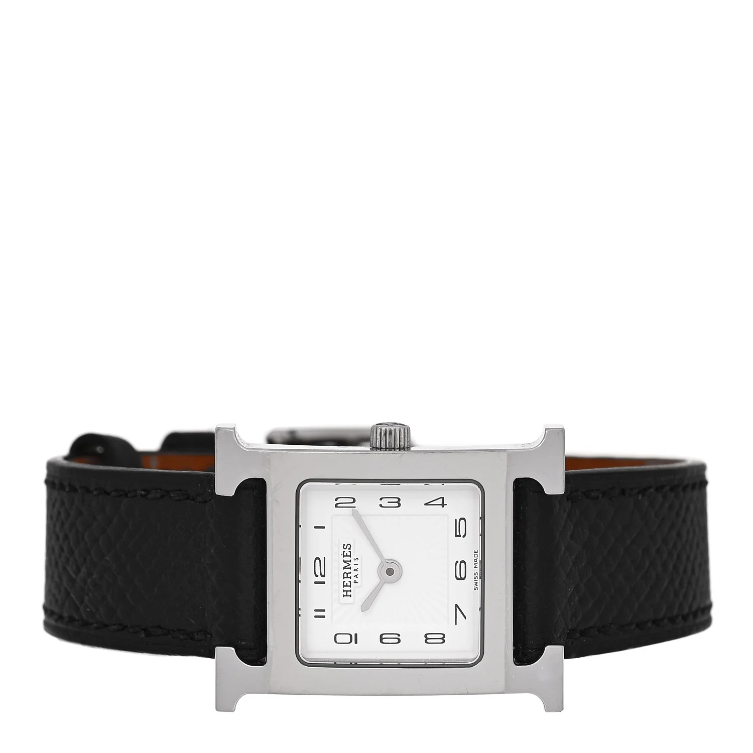 Stainless Steel Epsom 21mm Heure H Hour Quartz Watch Noir - Image 2