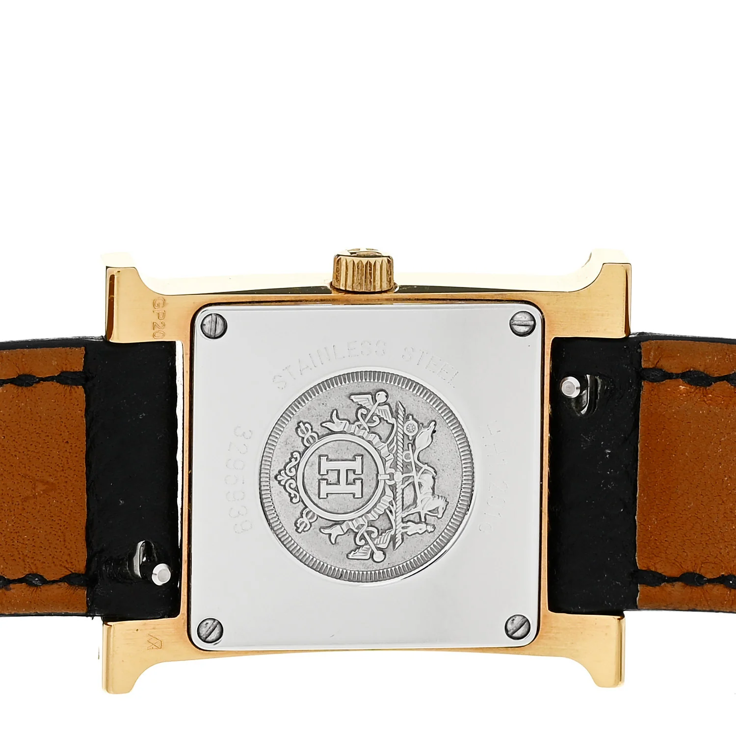 Stainless Steel Epsom 21mm Heure H Hour Quartz Watch Noir - Image 4