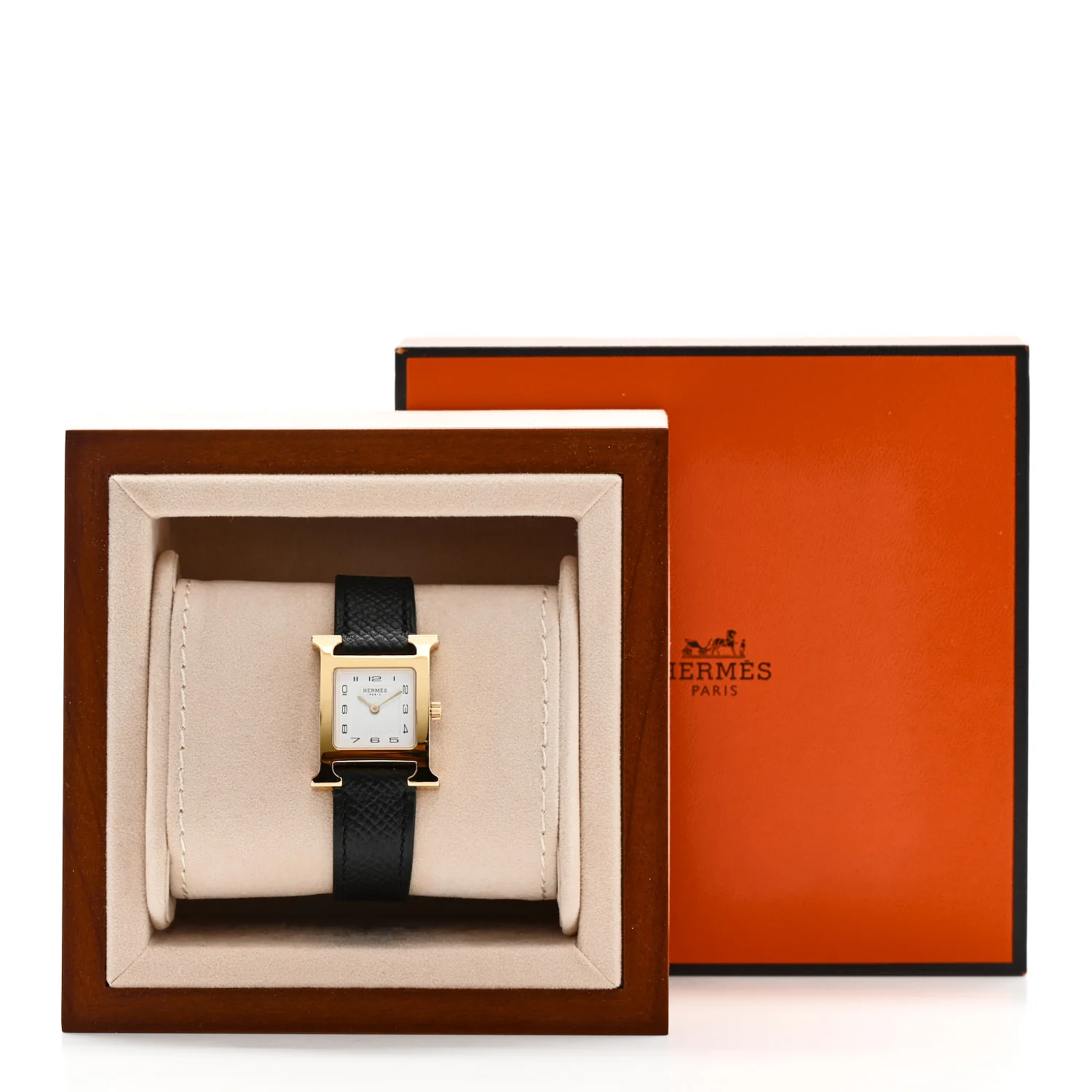 Stainless Steel Epsom 21mm Heure H Hour Quartz Watch Noir - Image 5