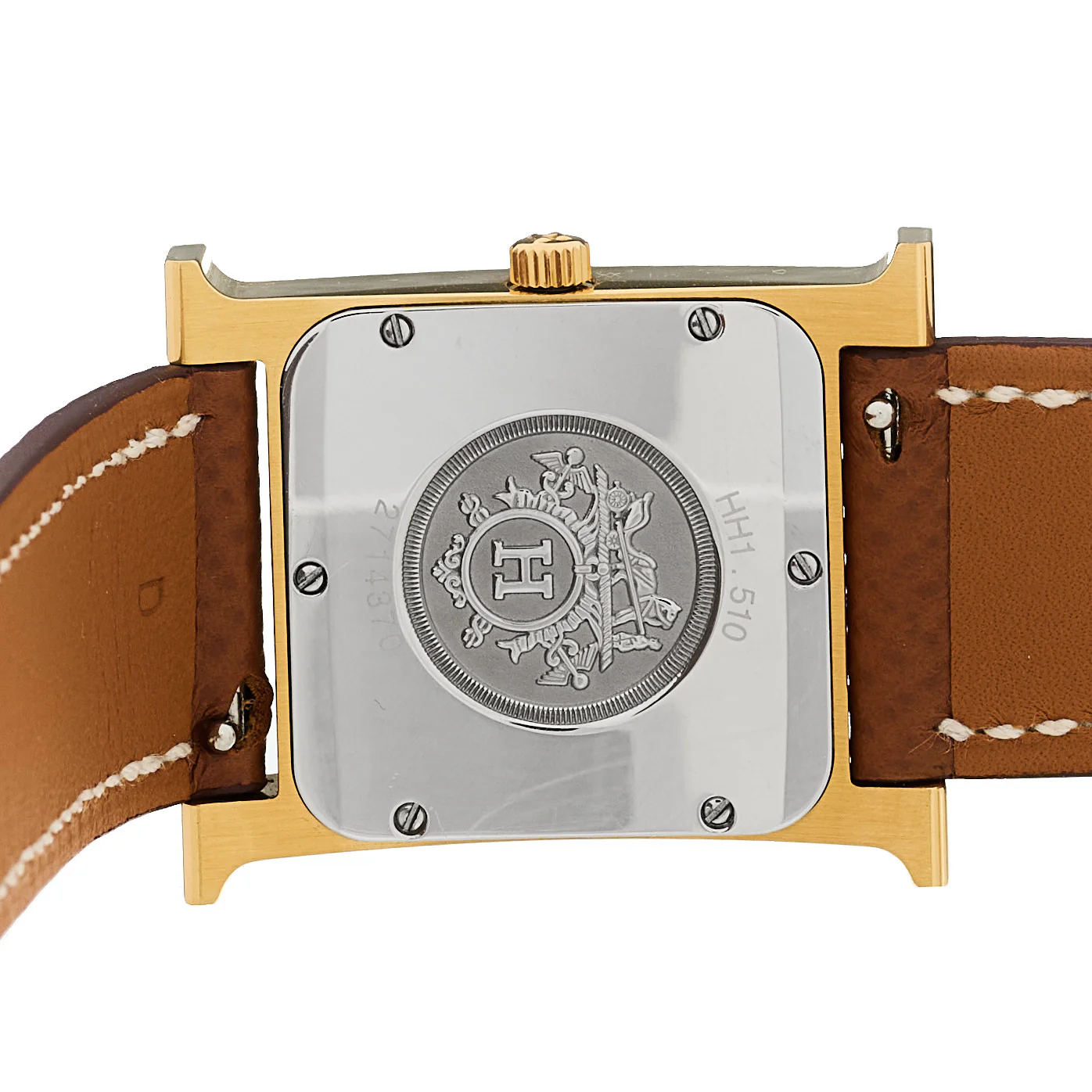Stainless Steel Epsom 26mm Heure H Hour Quartz Watch Gold - Image 4