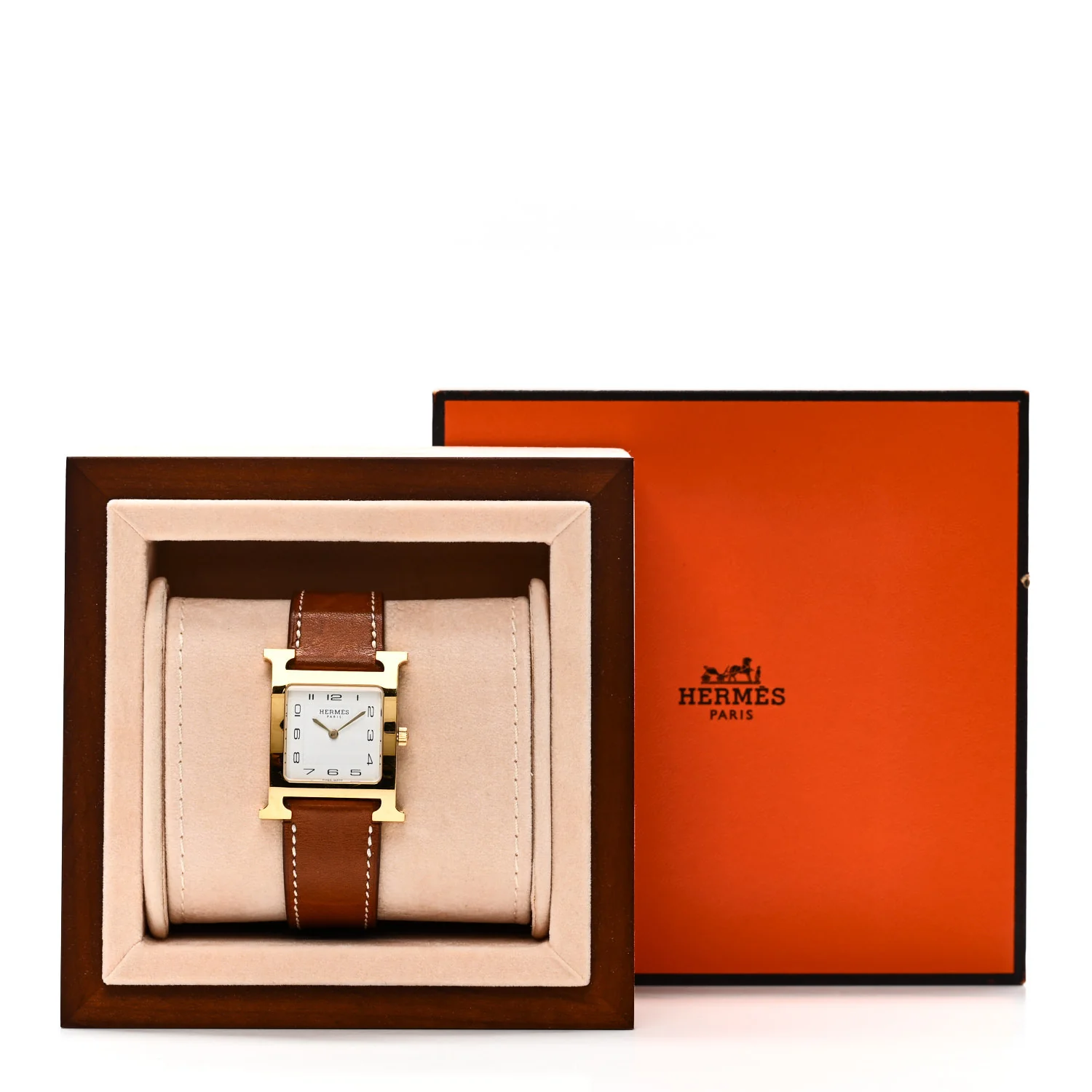 Stainless Steel Epsom 26mm Heure H Hour Quartz Watch Gold - Image 5