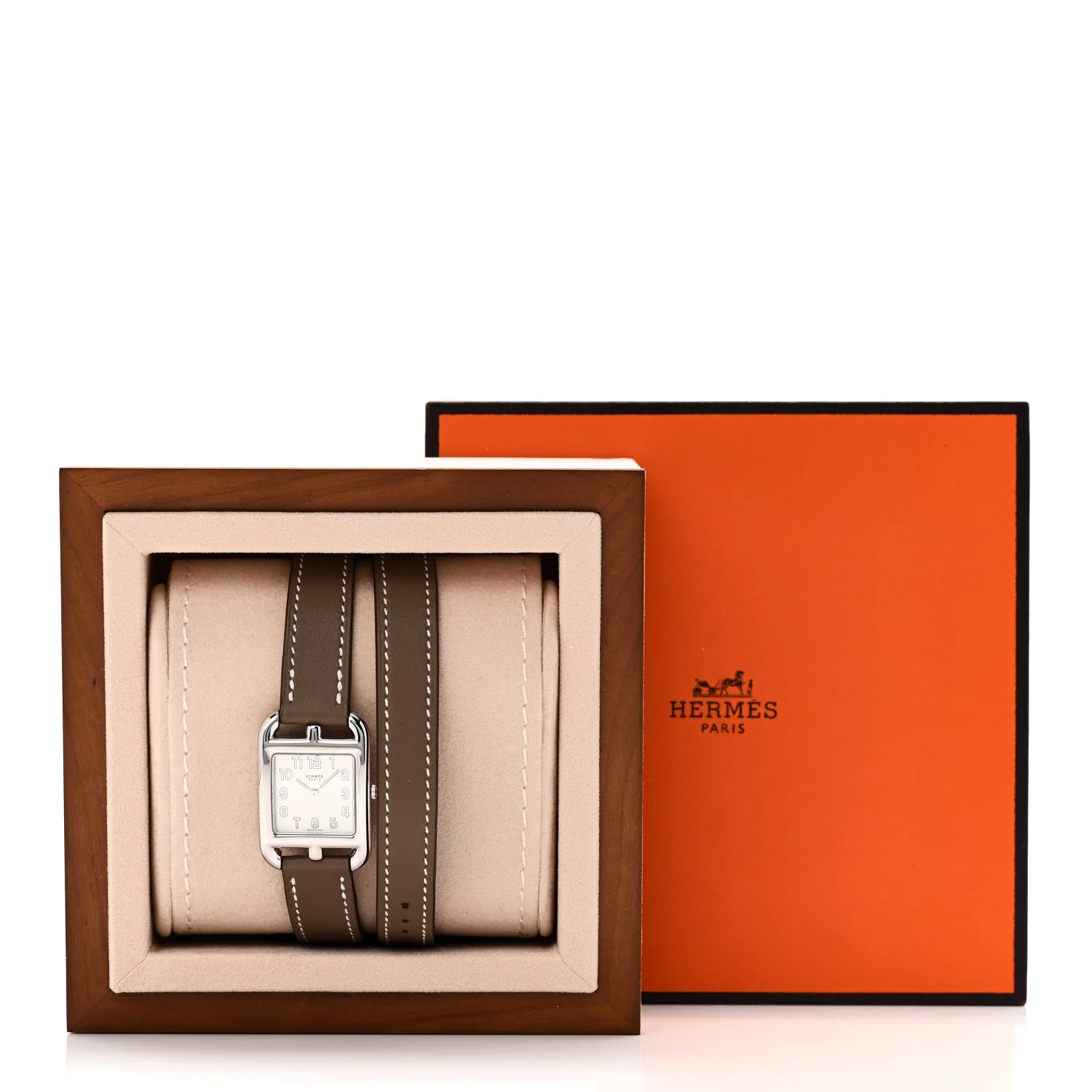 Stainless Steel Swift 23mm Cape Cod Double Tour Quartz Watch Etoupe - Image 5