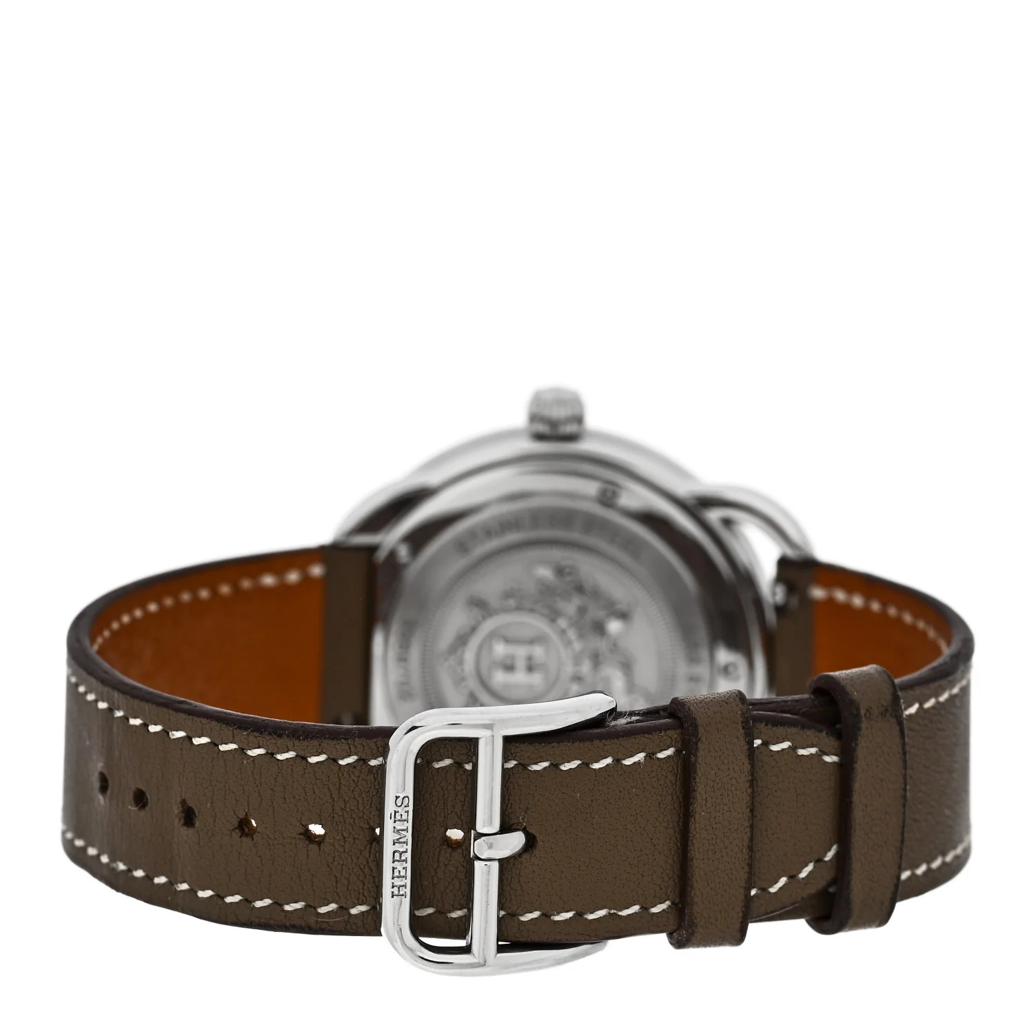 Stainless Steel Swift 36mm Arceau Quartz Watch Etoupe - Image 3