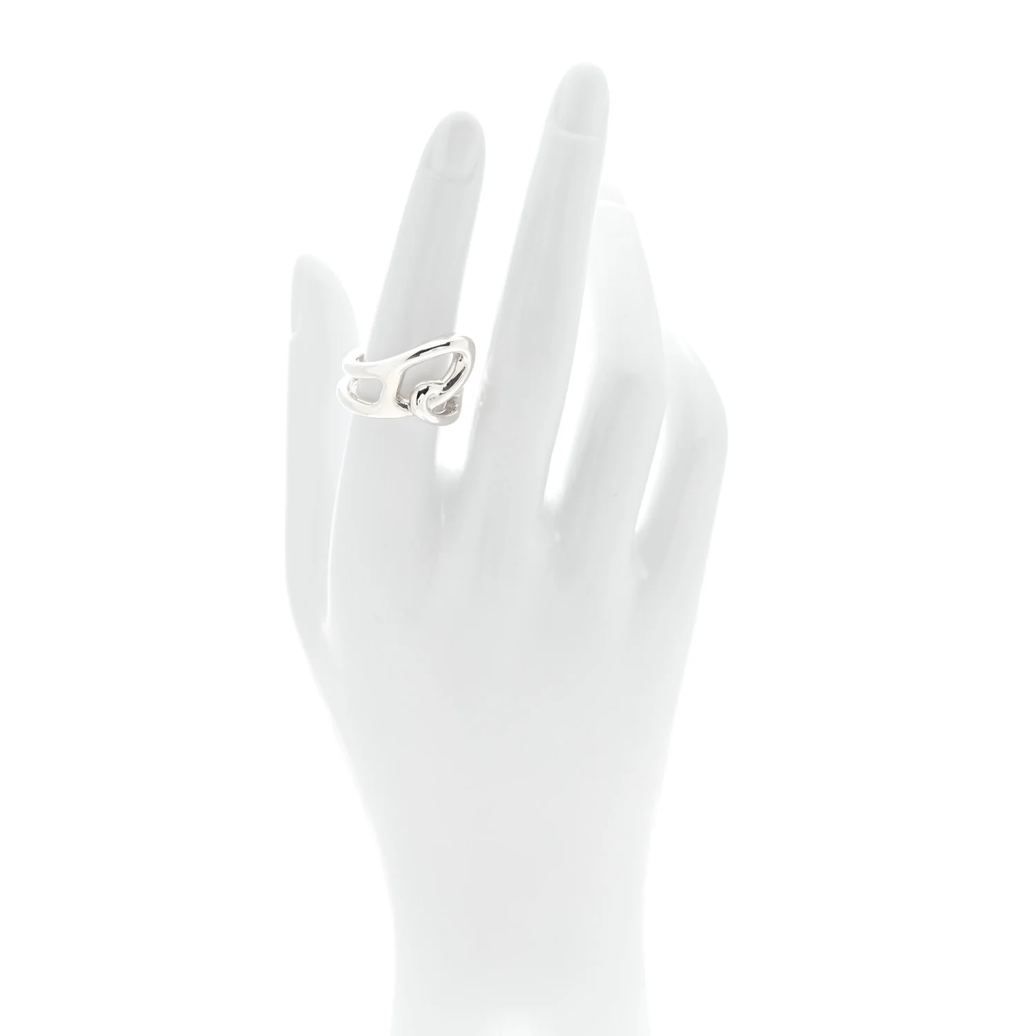 Sterling Silver Chaine D'Ancre Punk Ring 52 6 - Image 2