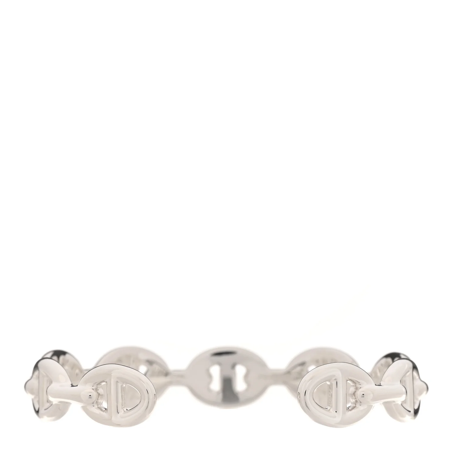 Sterling Silver MM Chaine d'Ancre Enchainee Cuff Bracelet SH - Image 2