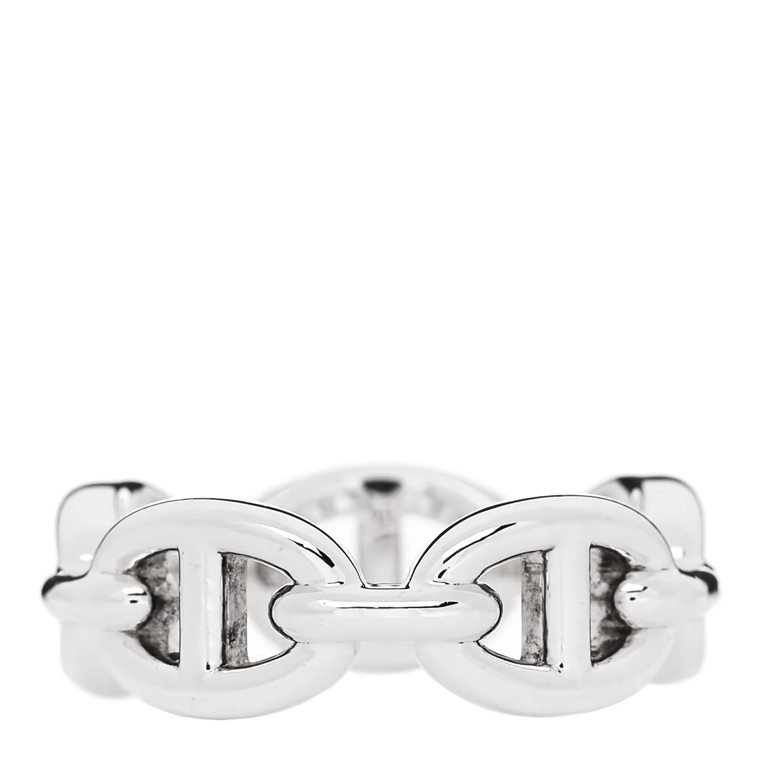 Sterling Silver PM Chaine d'Ancre Enchainee Band Ring 52 6 - Image 3