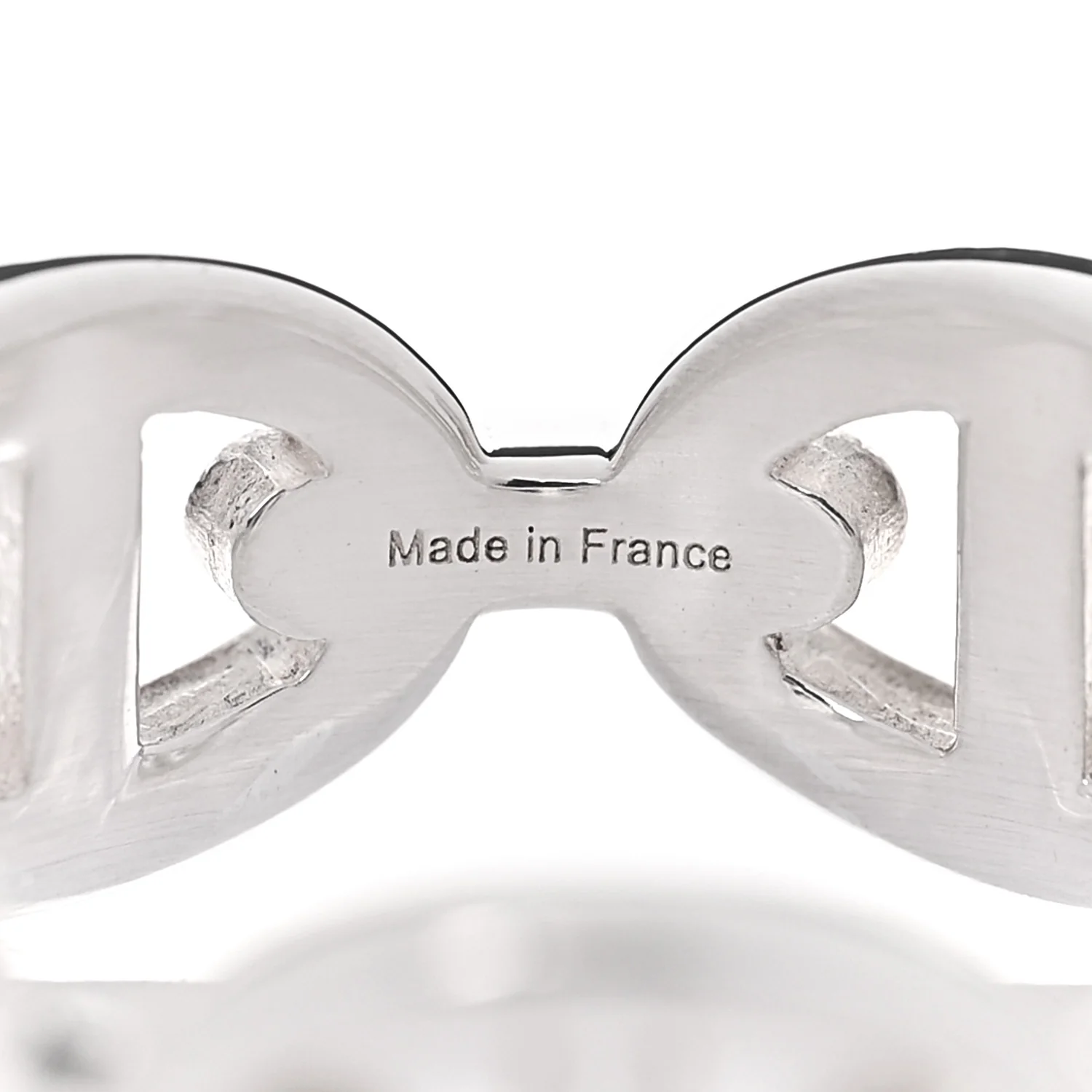 Sterling Silver PM Chaine d'Ancre Enchainee Band Ring 52 6 - Image 5