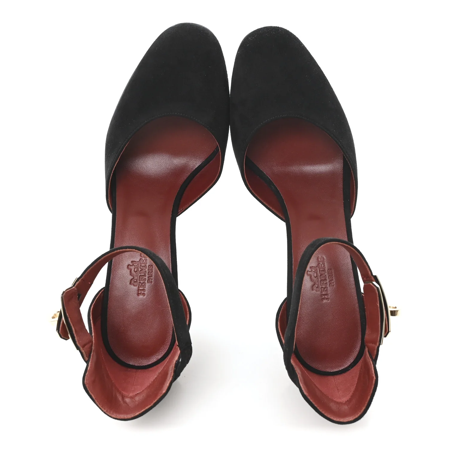 Suede Goatskin Baby 90 Pump 37 Black - Image 2