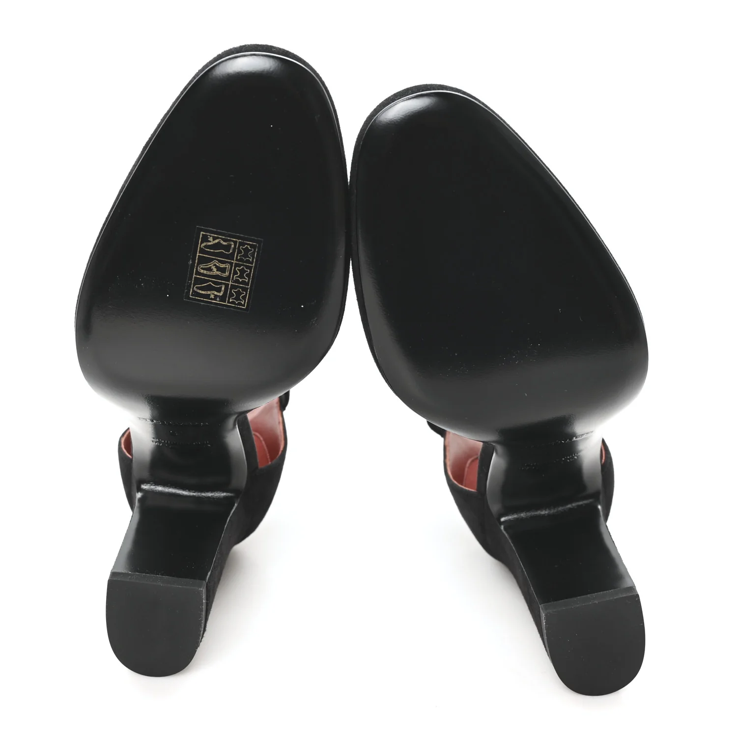 Suede Goatskin Baby 90 Pump 37 Black - Image 6