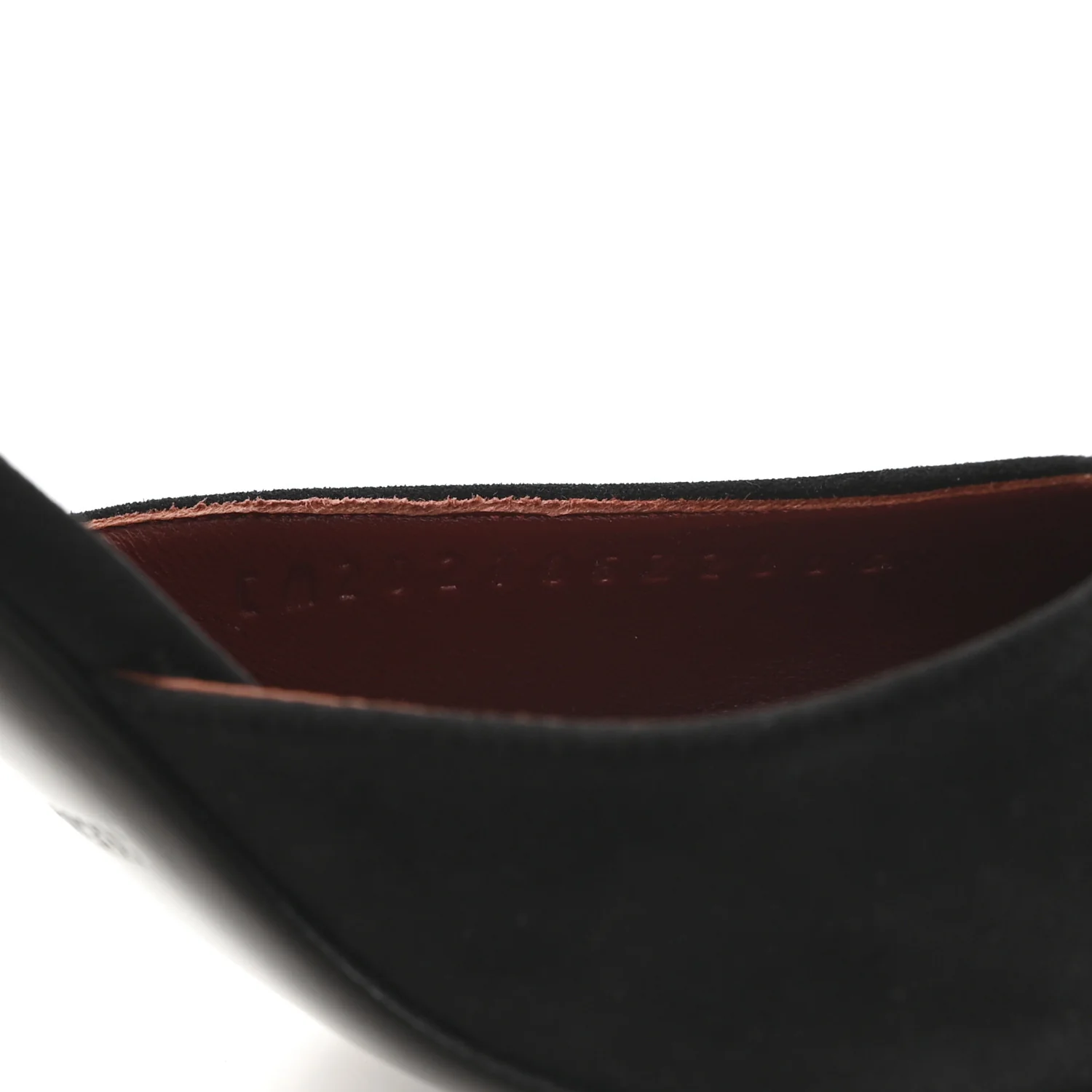Suede Goatskin Baby 90 Pump 37 Black - Image 9