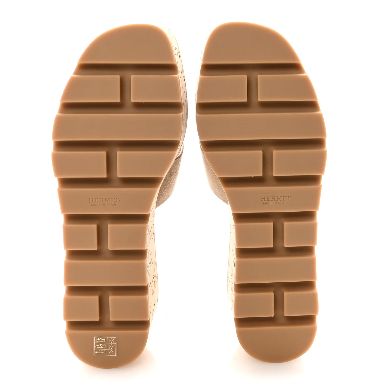 Suede Goatskin Cork Eze 30 Sandals 38 Beige Argile - Image 6