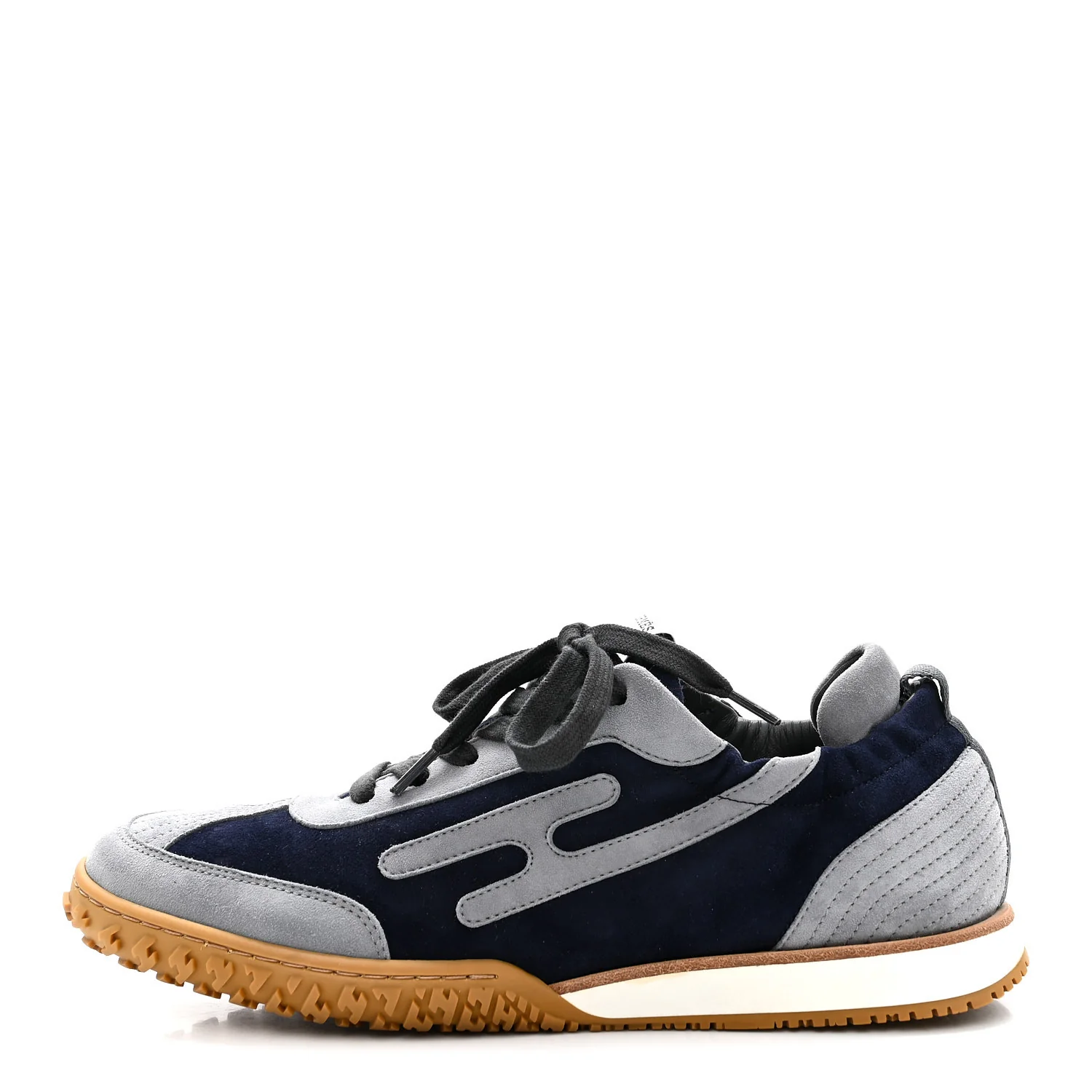 Suede Goatskin Jet Sneakers 38 Marine Gris Orage