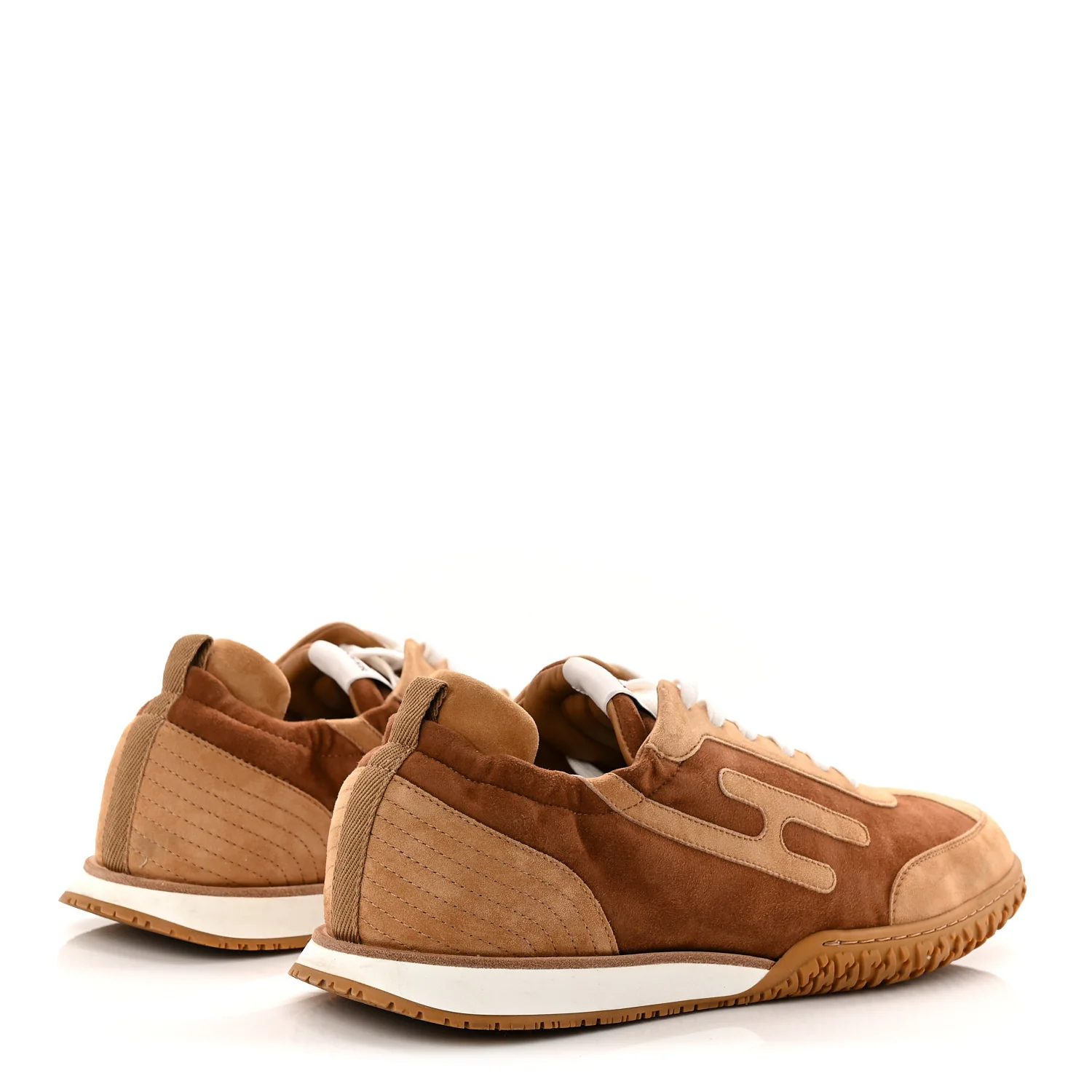 Suede Goatskin Mens Jet Sneakers 43 Brun Amourette Miel - Image 4