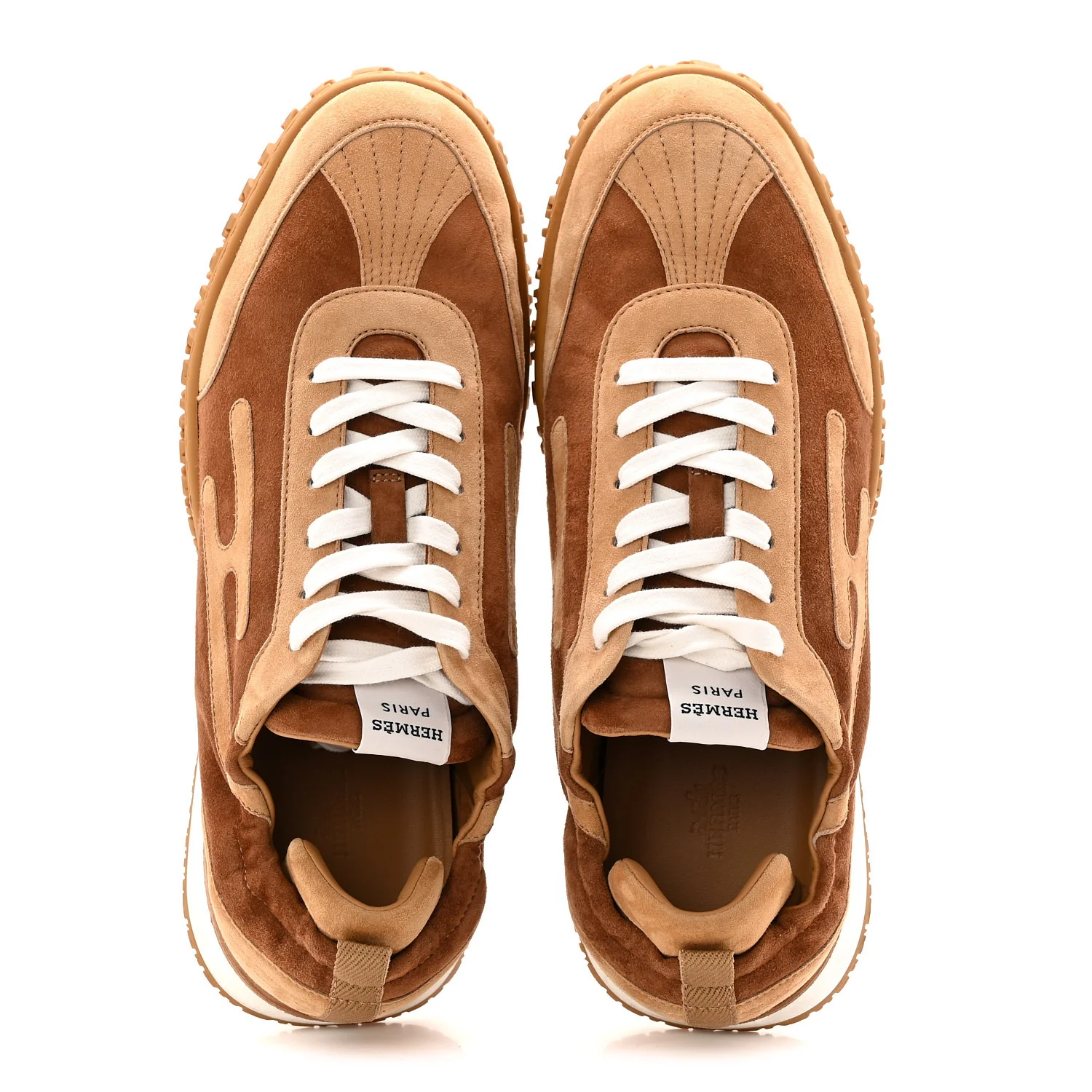 Suede Goatskin Mens Jet Sneakers 43 Brun Amourette Miel - Image 5