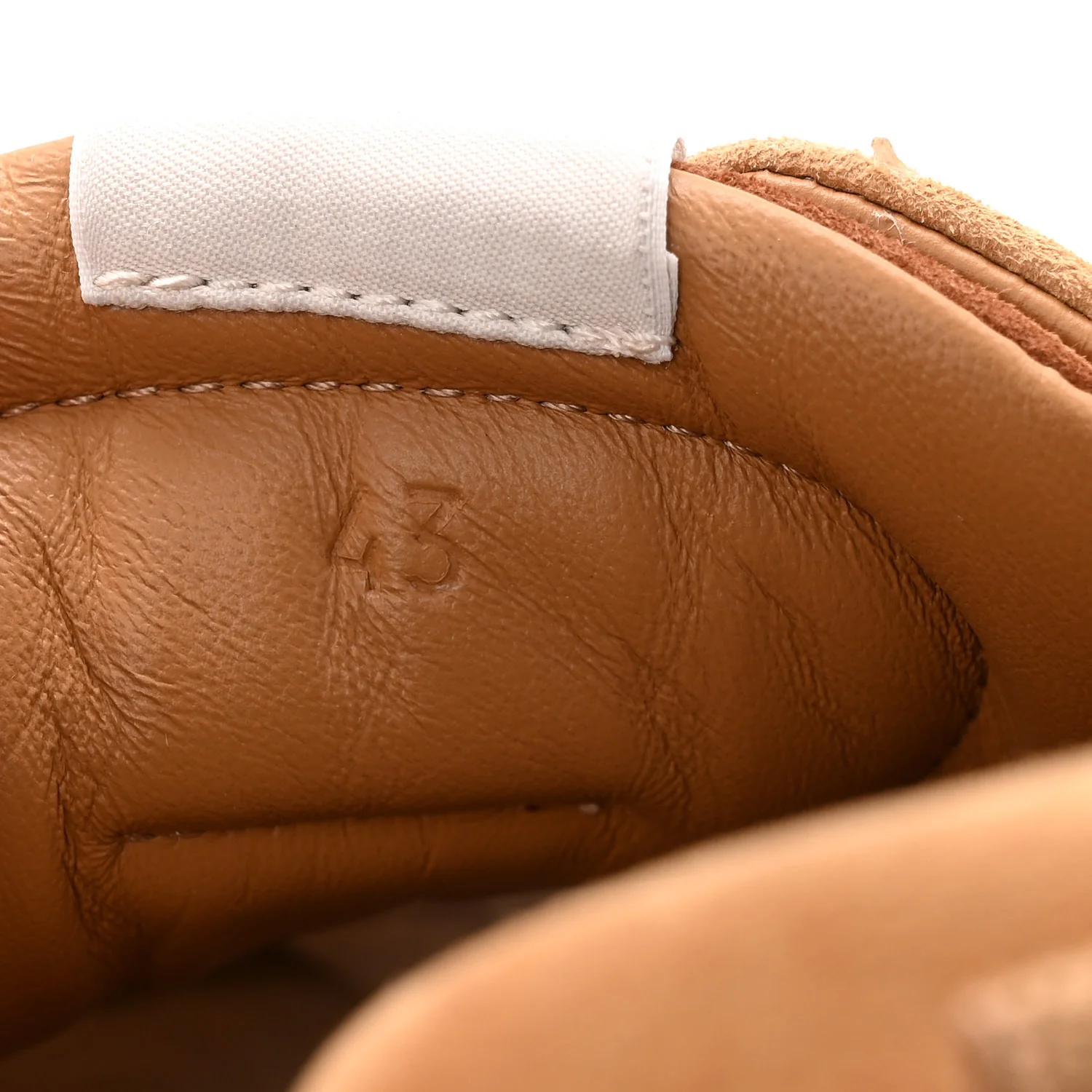 Suede Goatskin Mens Jet Sneakers 43 Brun Amourette Miel - Image 9