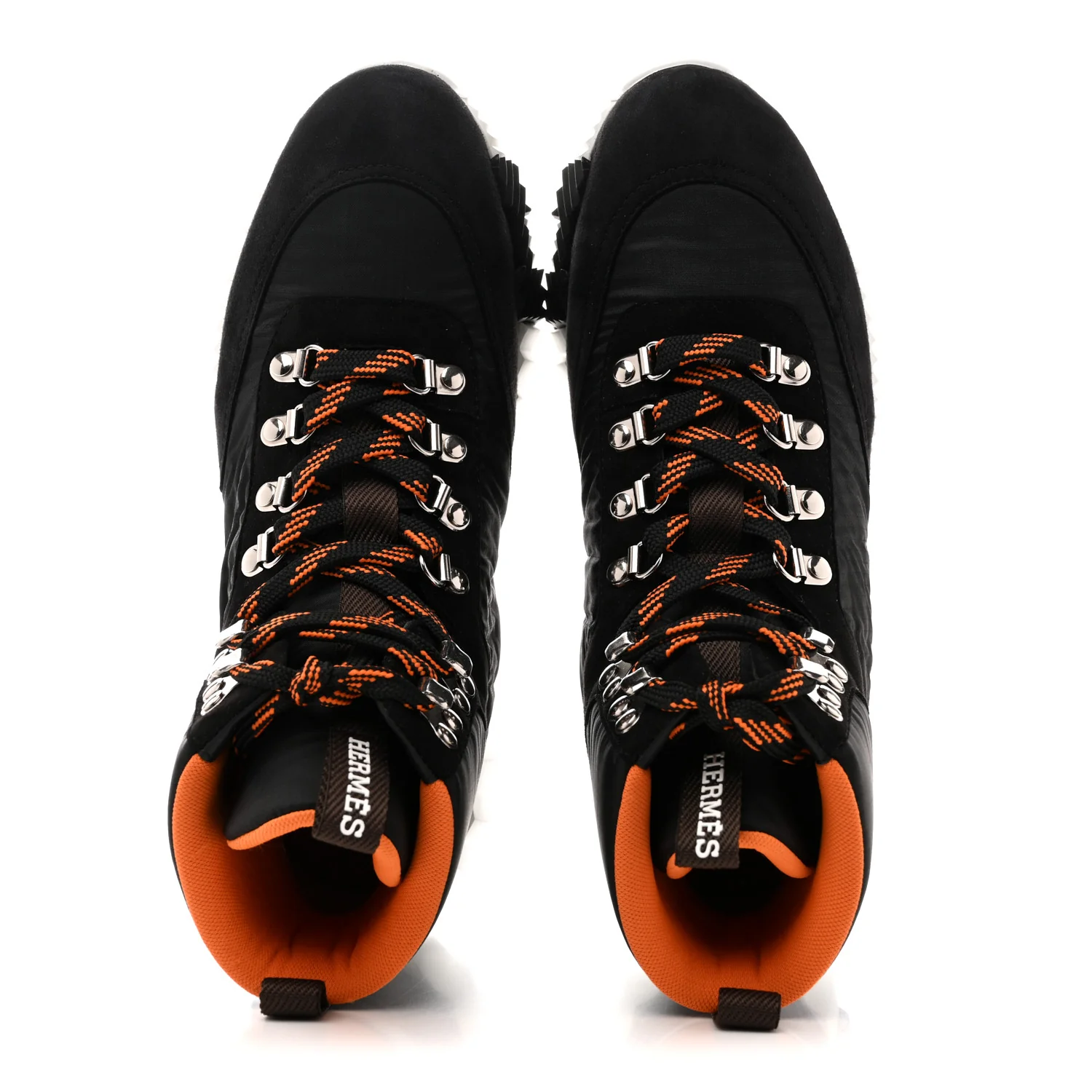 Suede Goatskin Nylon Klimb Sneakers 38 Black - Image 2