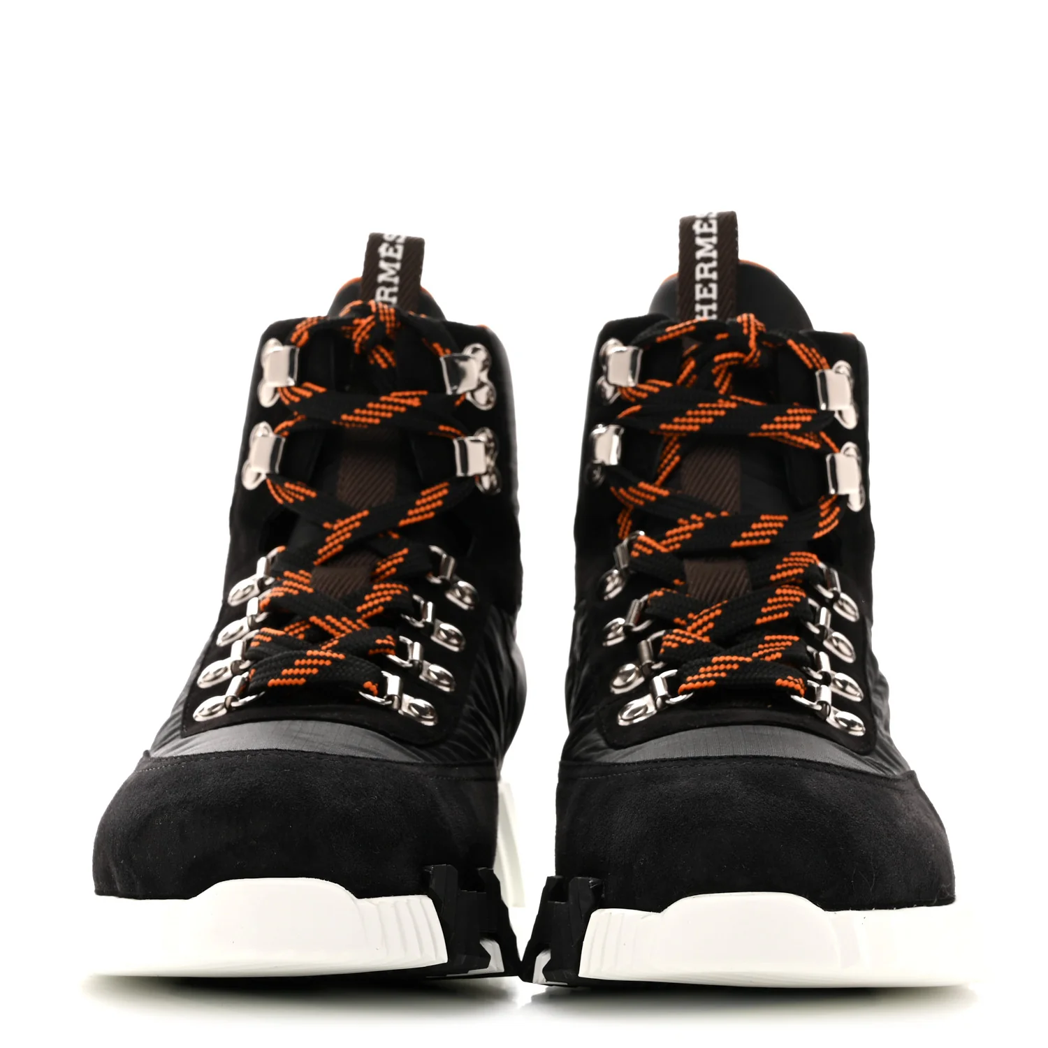 Suede Goatskin Nylon Klimb Sneakers 38 Black - Image 3