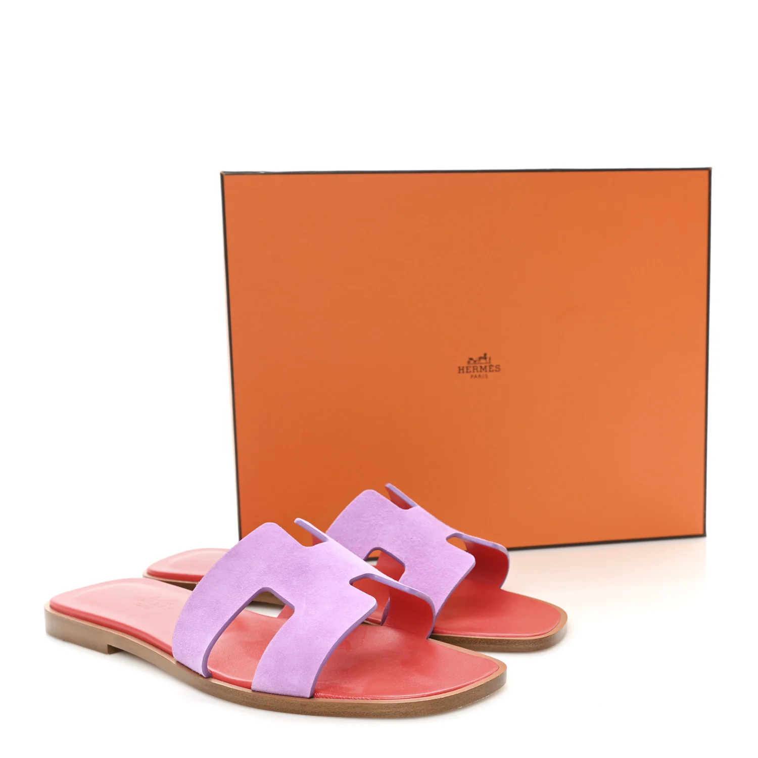 Suede Goatskin Oran Sandals 37 Violet Parme - Image 10