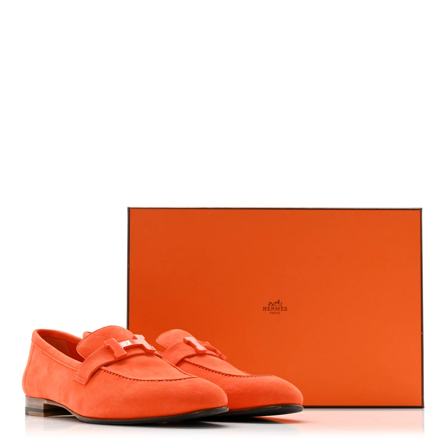 Suede Goatskin Paris Loafers 39.5 Feu - Image 10