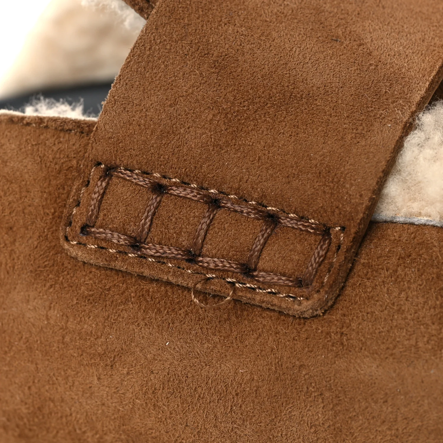 Suede Goatskin Shearling Go Mules 39 Brun Frume Ecru - Image 10