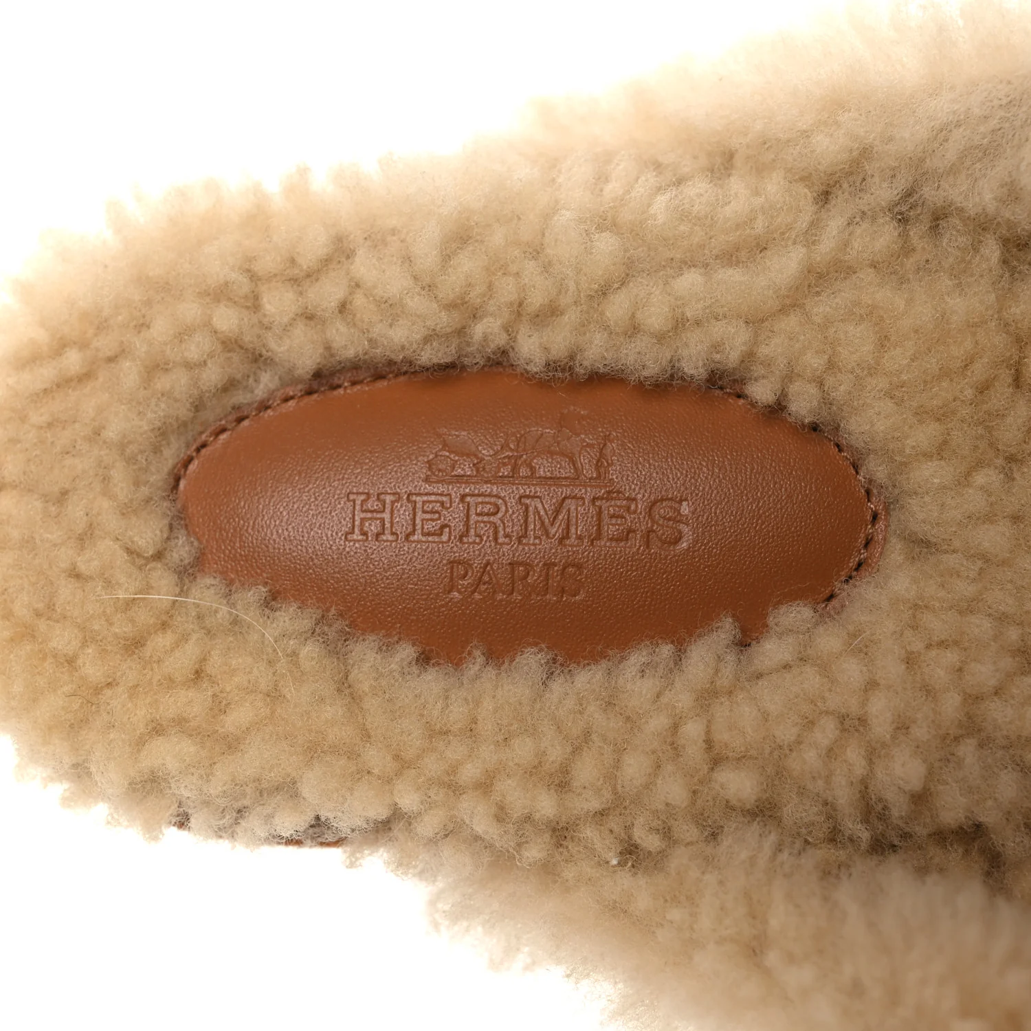 Suede Goatskin Shearling Womens Oz Mules 39 Natural Ecru - Image 9