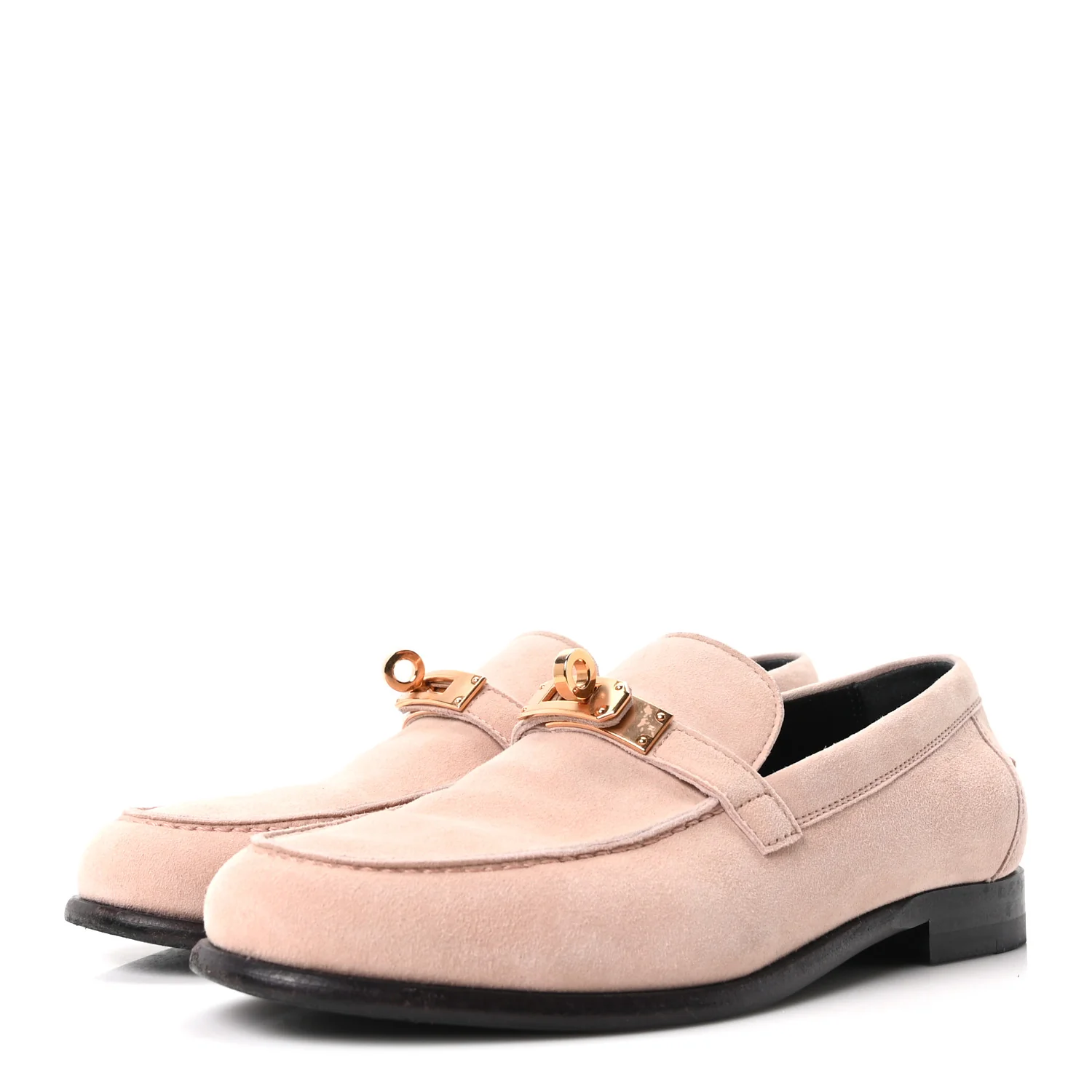 Suede Goatskin Womens Destin Loafer 35.5 Rose Opaline - Image 4