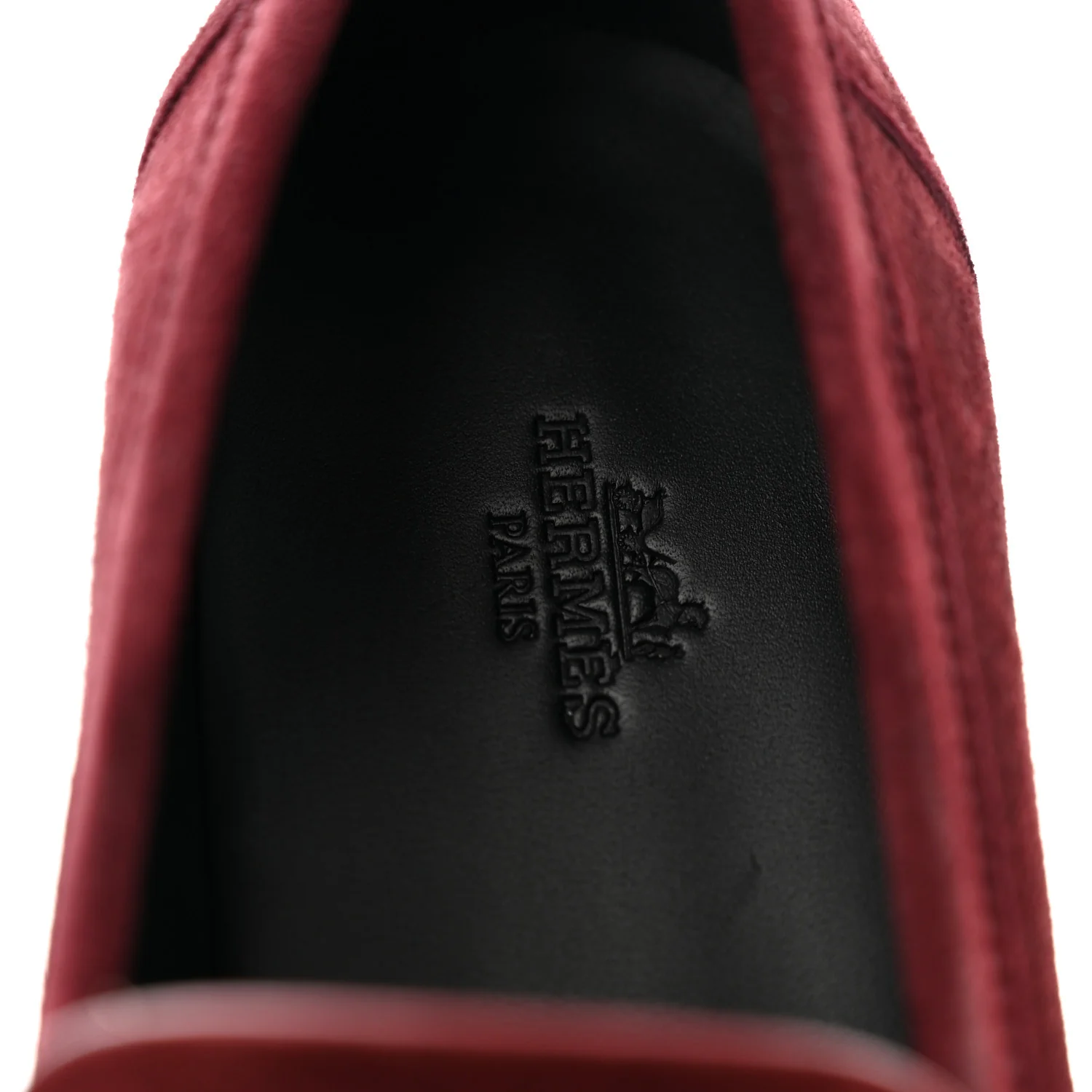 Suede Goatskin Womens Hot Loafer 38 Marron Mahogany - Image 8