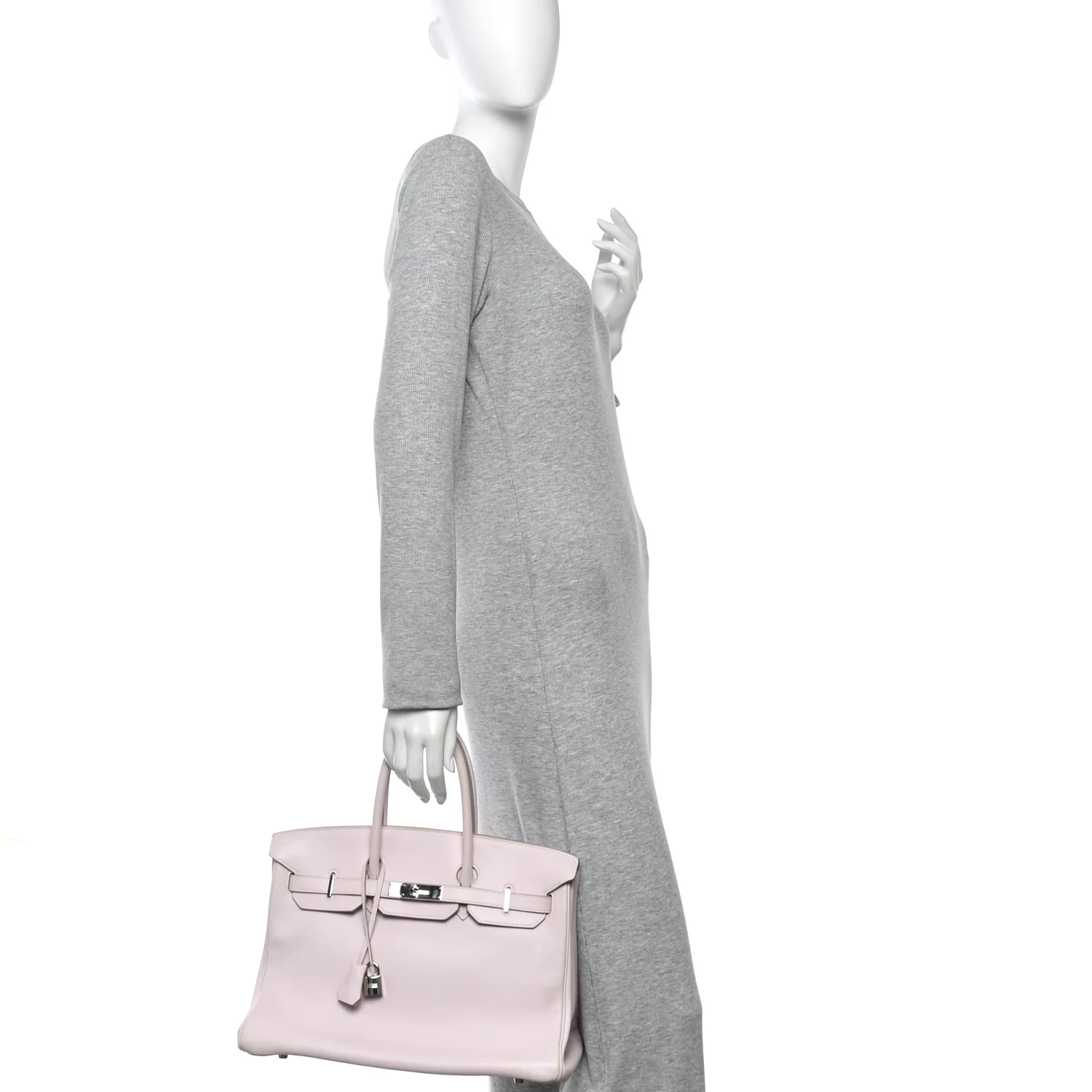 Swift Birkin 35 Rose Dragee - Image 2