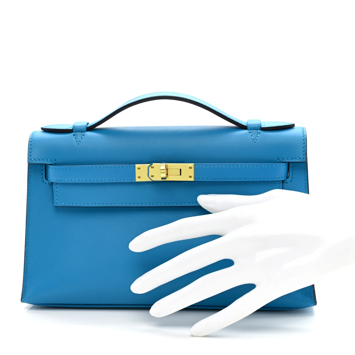Swift Kelly Pochette Clutch Bleu Frida - Image 2