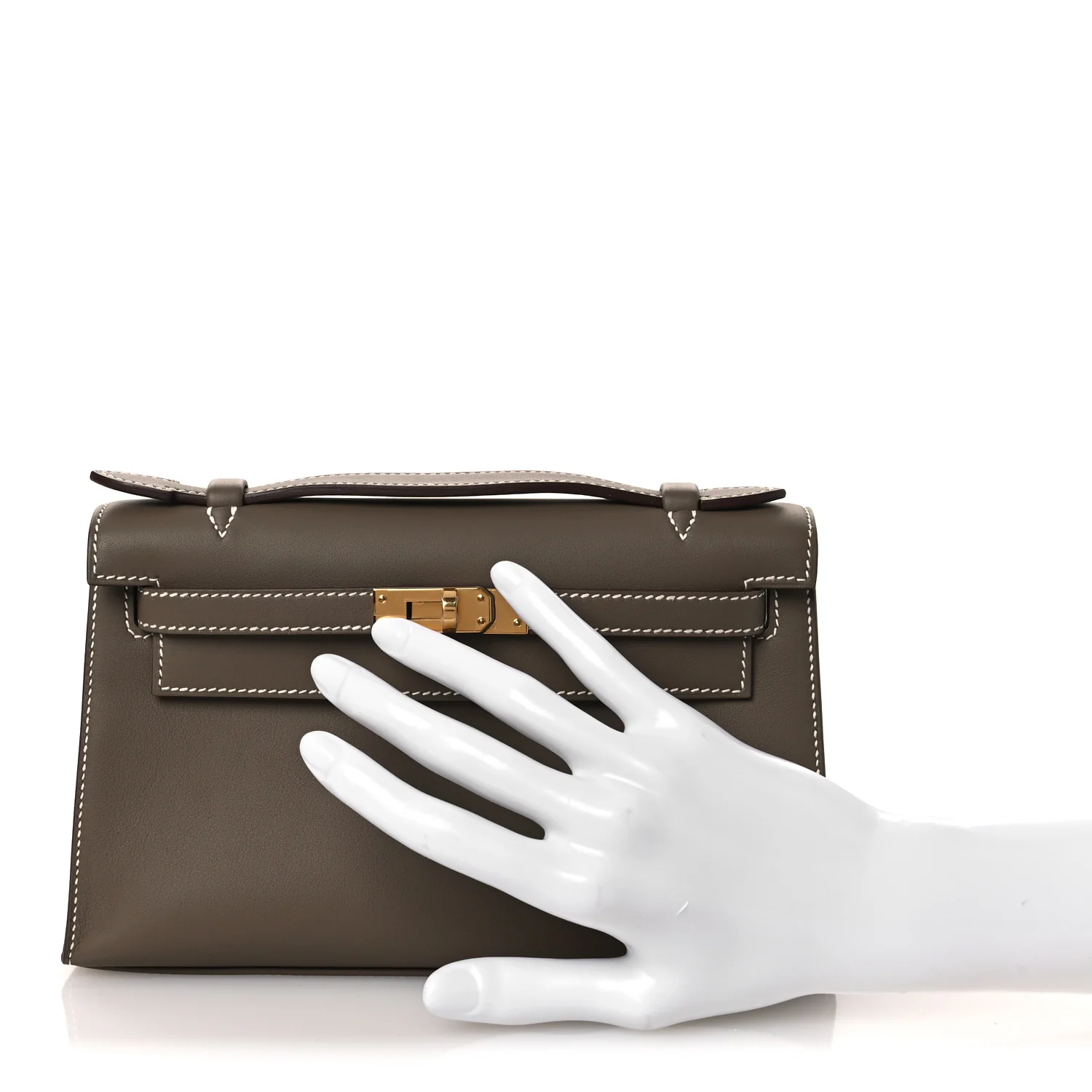 Swift Kelly Pochette Clutch Etoupe - Image 2