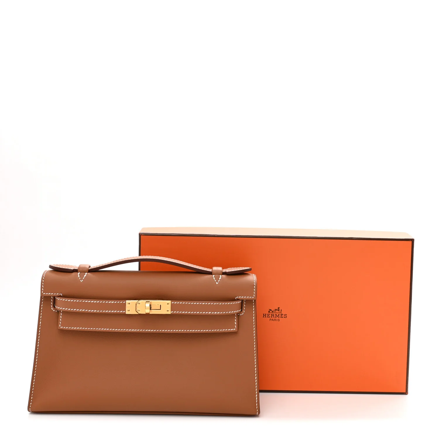 Swift Kelly Pochette Clutch Gold - Image 8