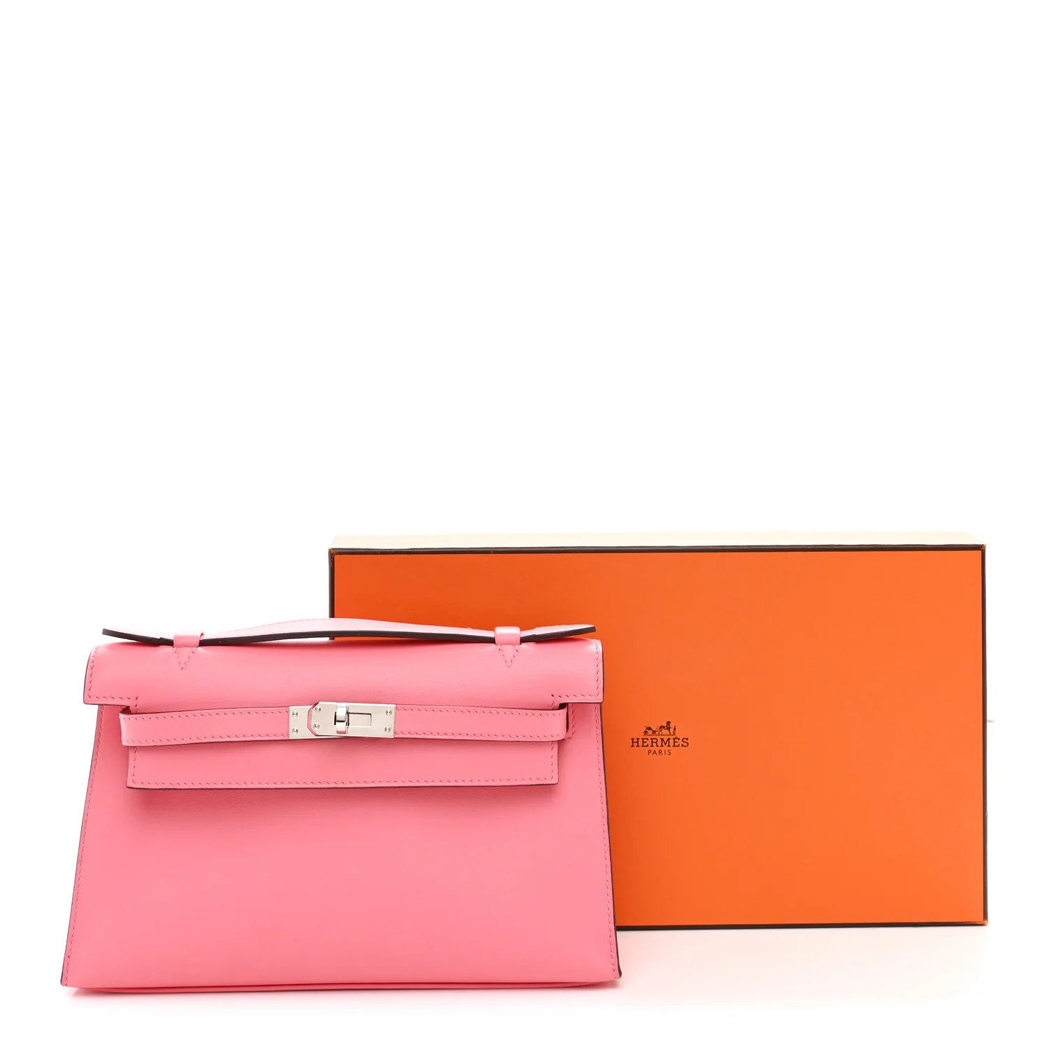 Swift Kelly Pochette Clutch Rose Ete - Image 11