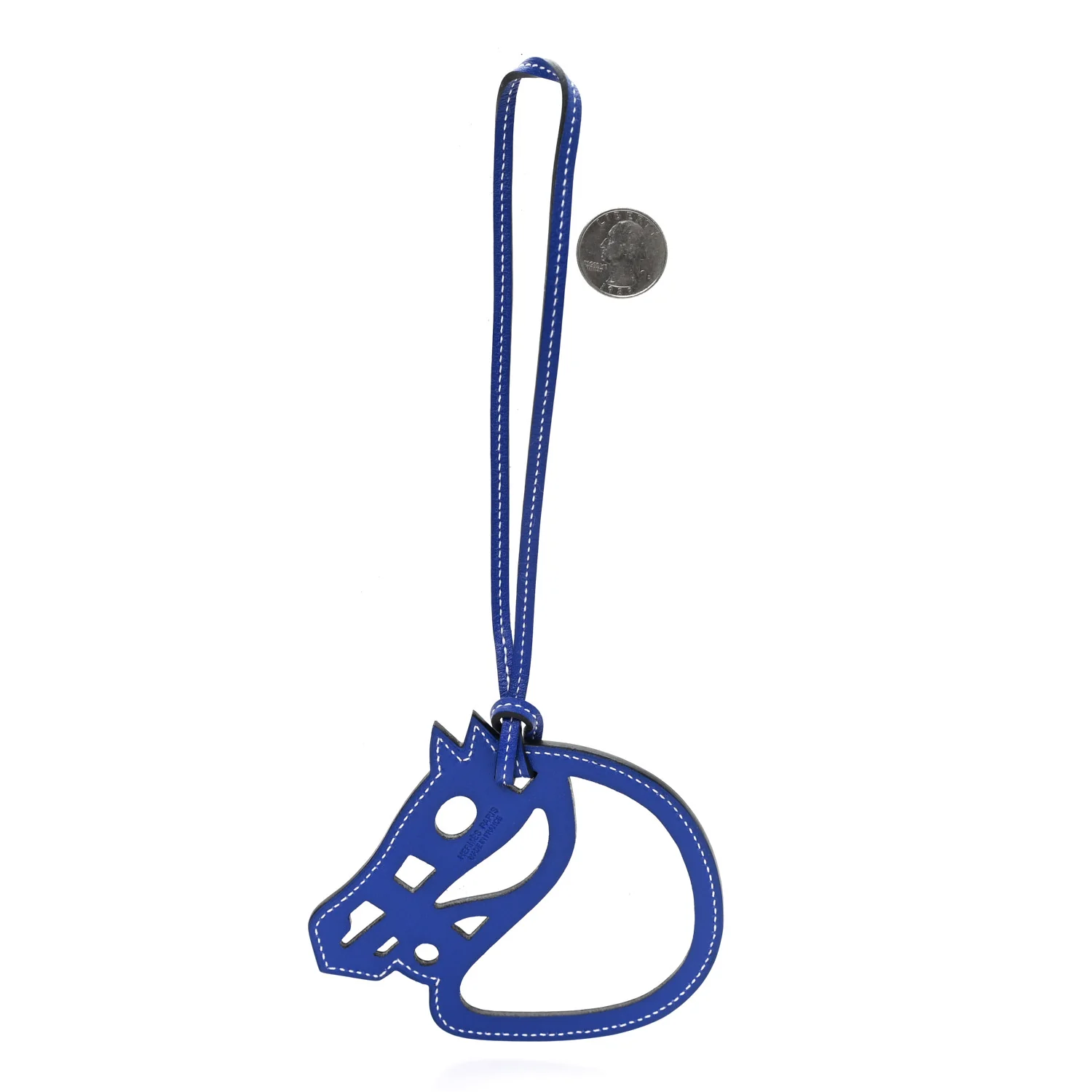 Swift Paddock Cheval Horse Bag Charm Bleu Electrique - Image 2