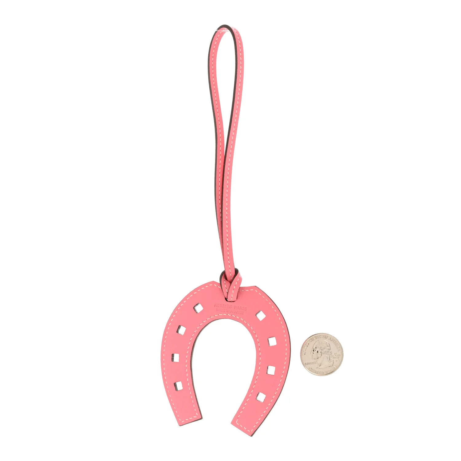 Swift Paddock Horseshoe Bag Charm Rose Ete - Image 2