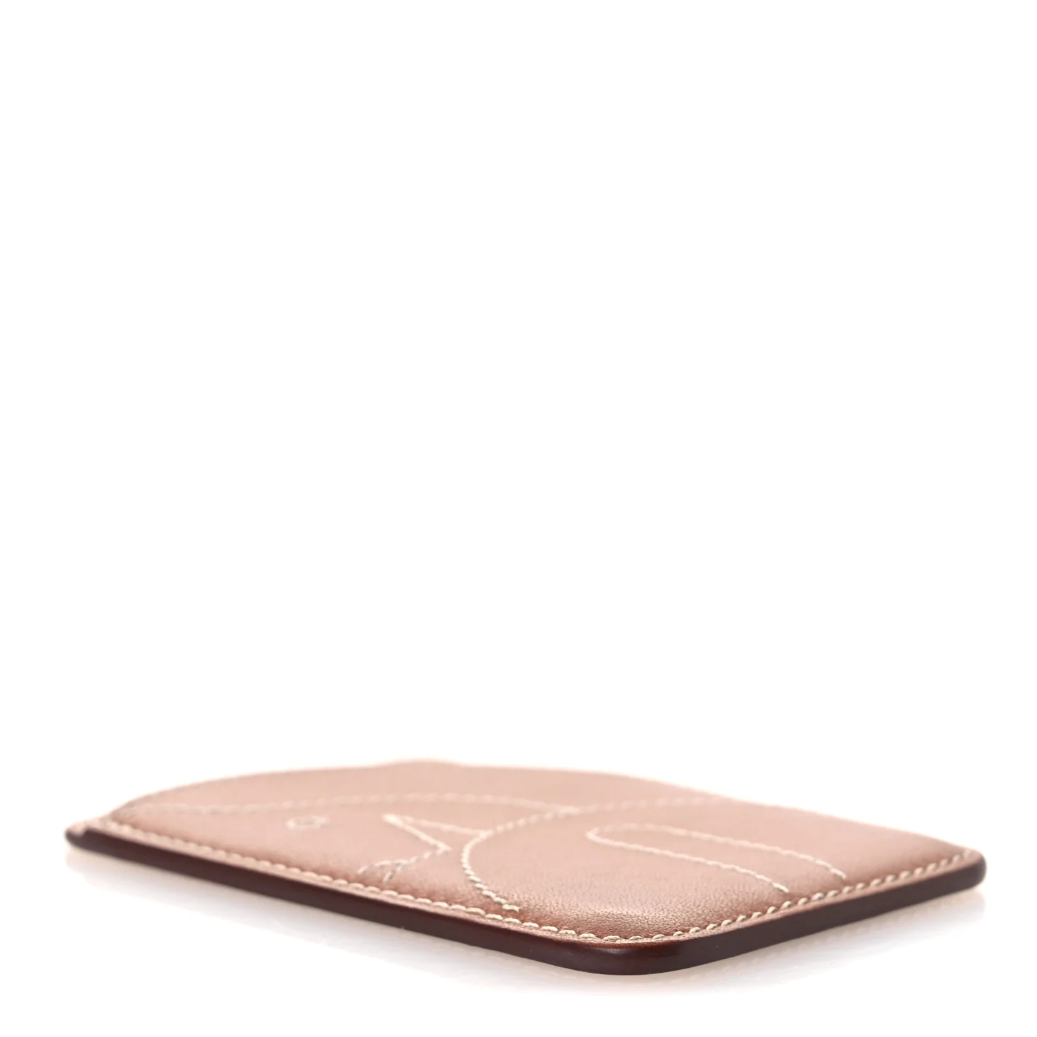 Swift Stitched Cheval MagSafe Card Holder Gold - Image 4