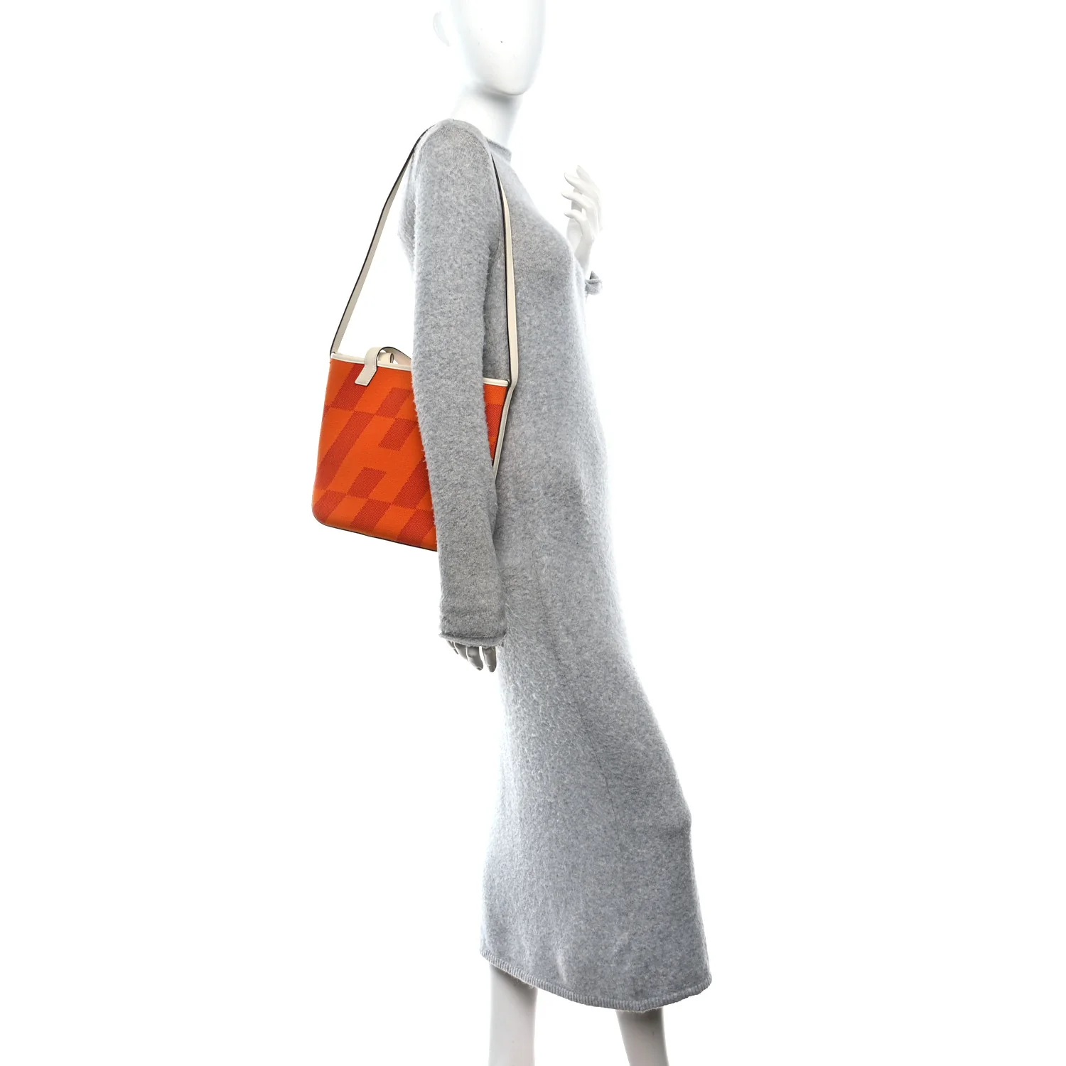 Swift Toile H Cabas H En Biais 27 Orange - Image 2