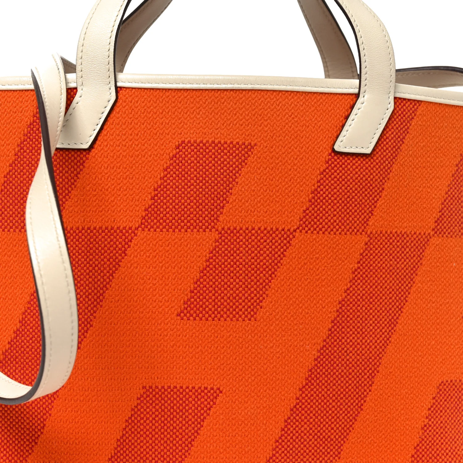 Swift Toile H Cabas H En Biais 27 Orange - Image 8